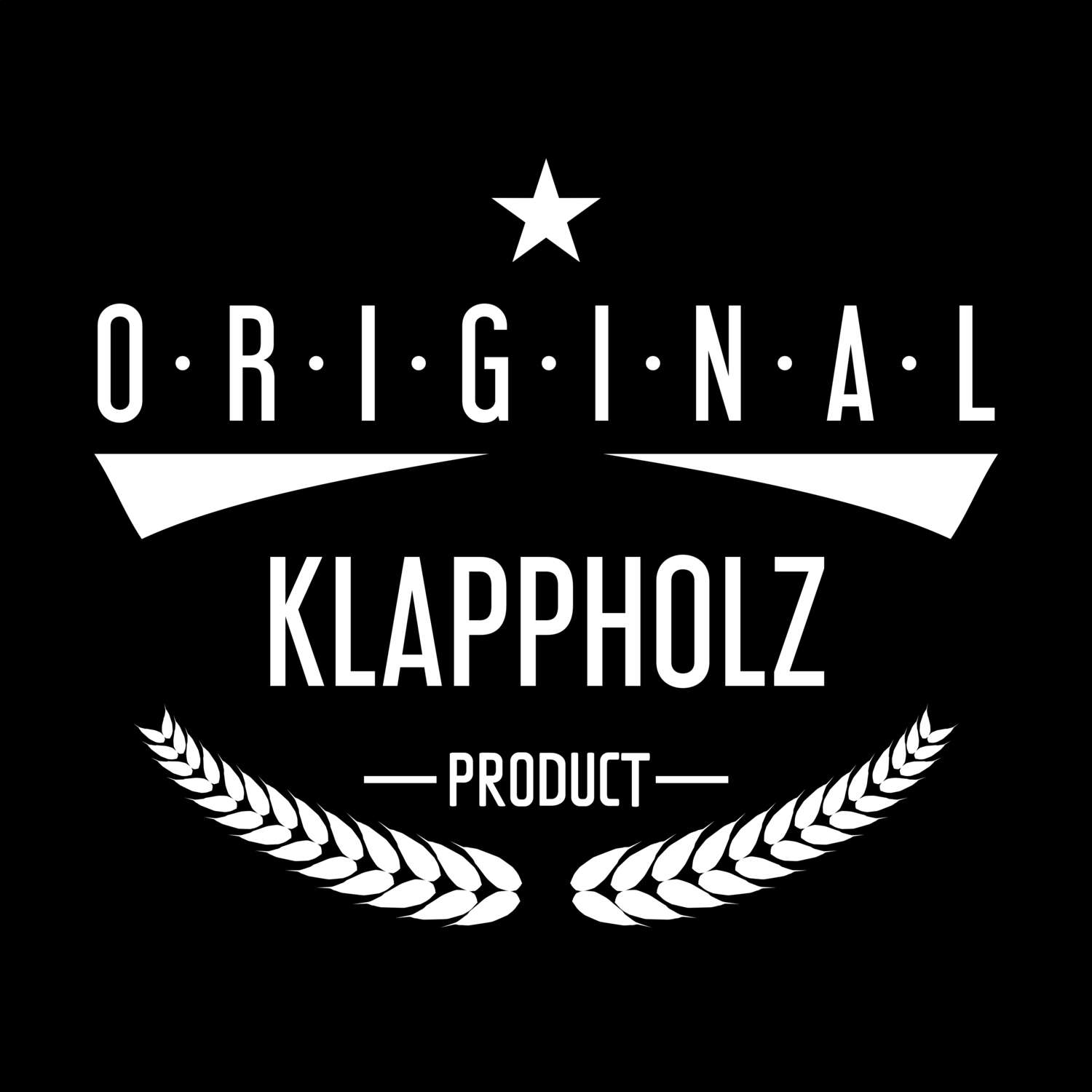 T-Shirt »Original Product« für den Ort »Klappholz«