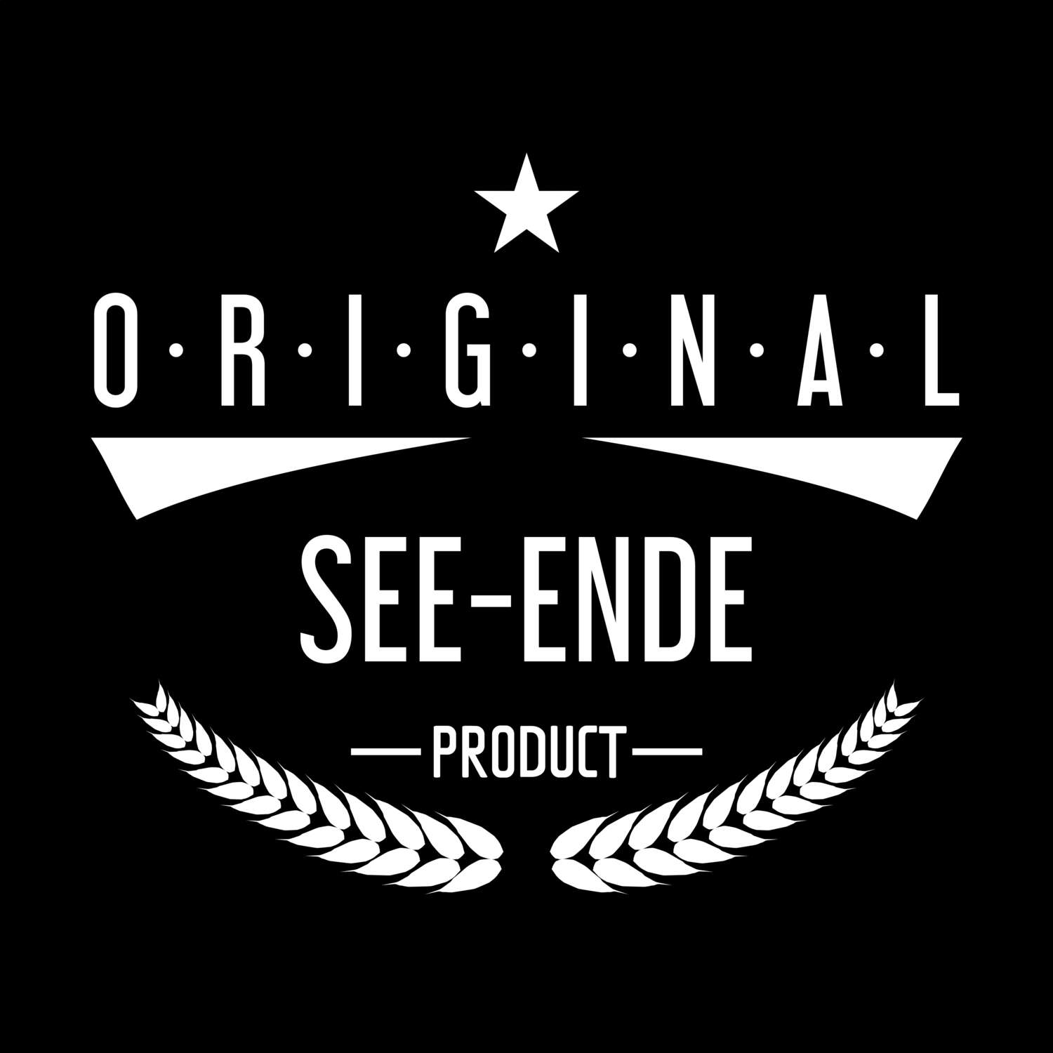 T-Shirt »Original Product« für den Ort »See-Ende«