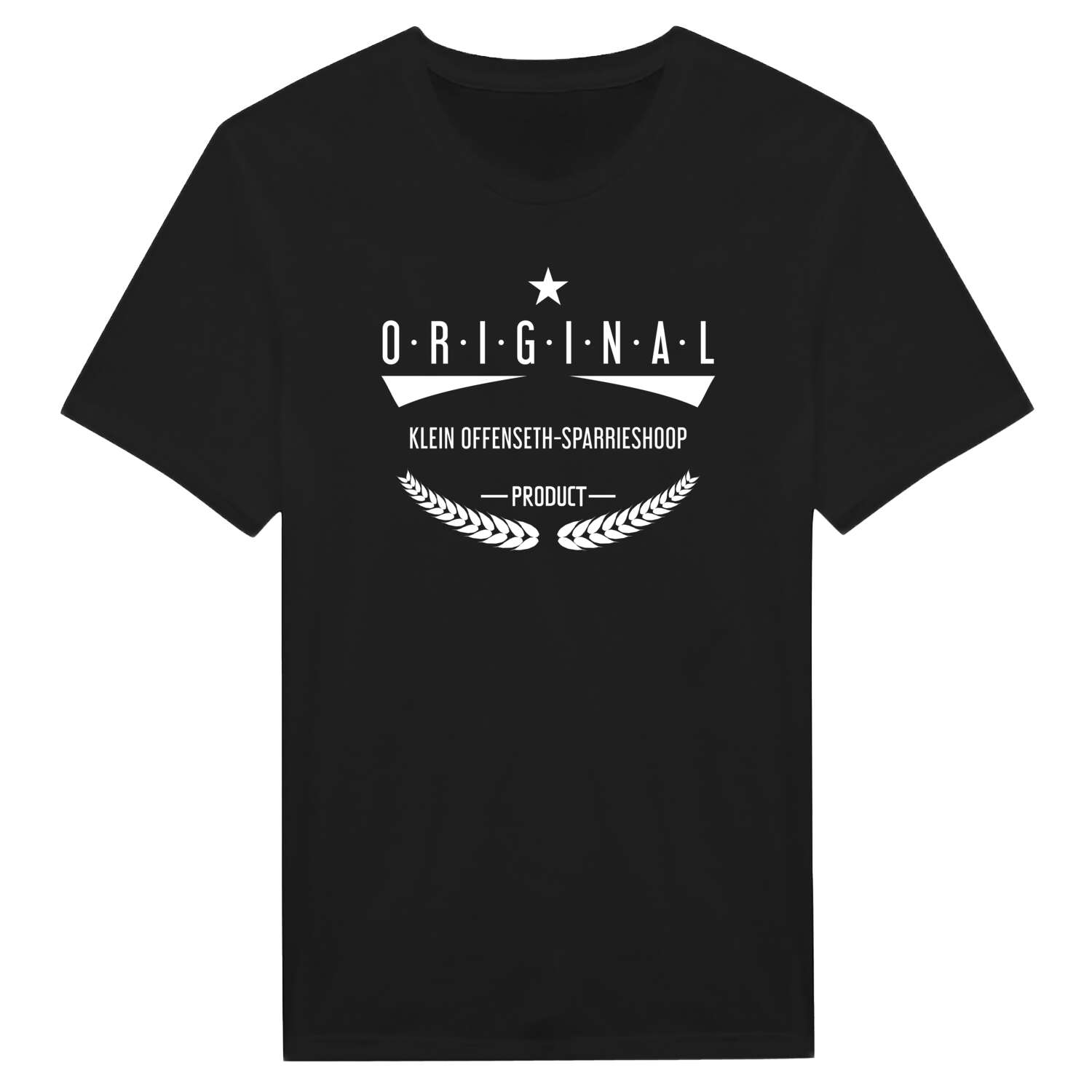 T-Shirt »Original Product« für den Ort »Klein Offenseth-Sparrieshoop«