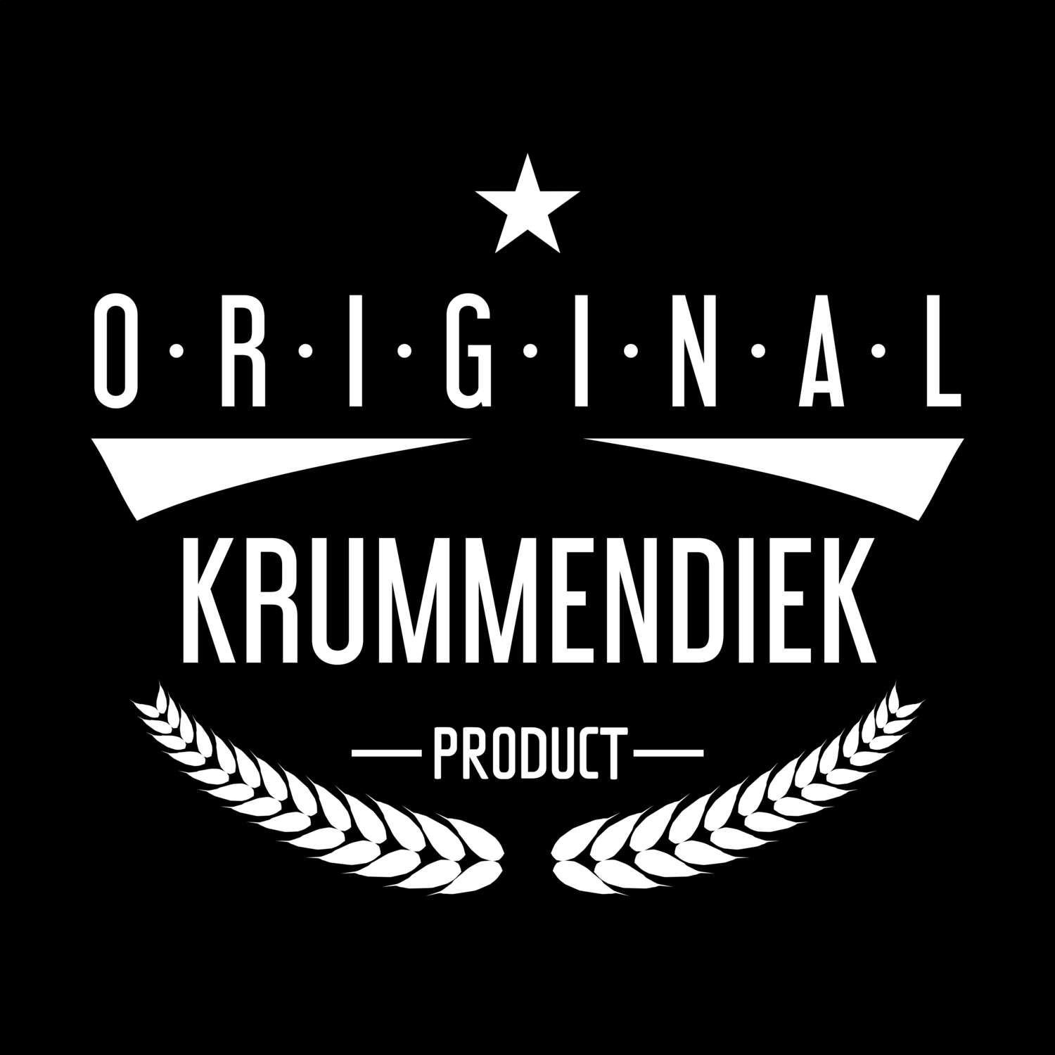 T-Shirt »Original Product« für den Ort »Krummendiek«