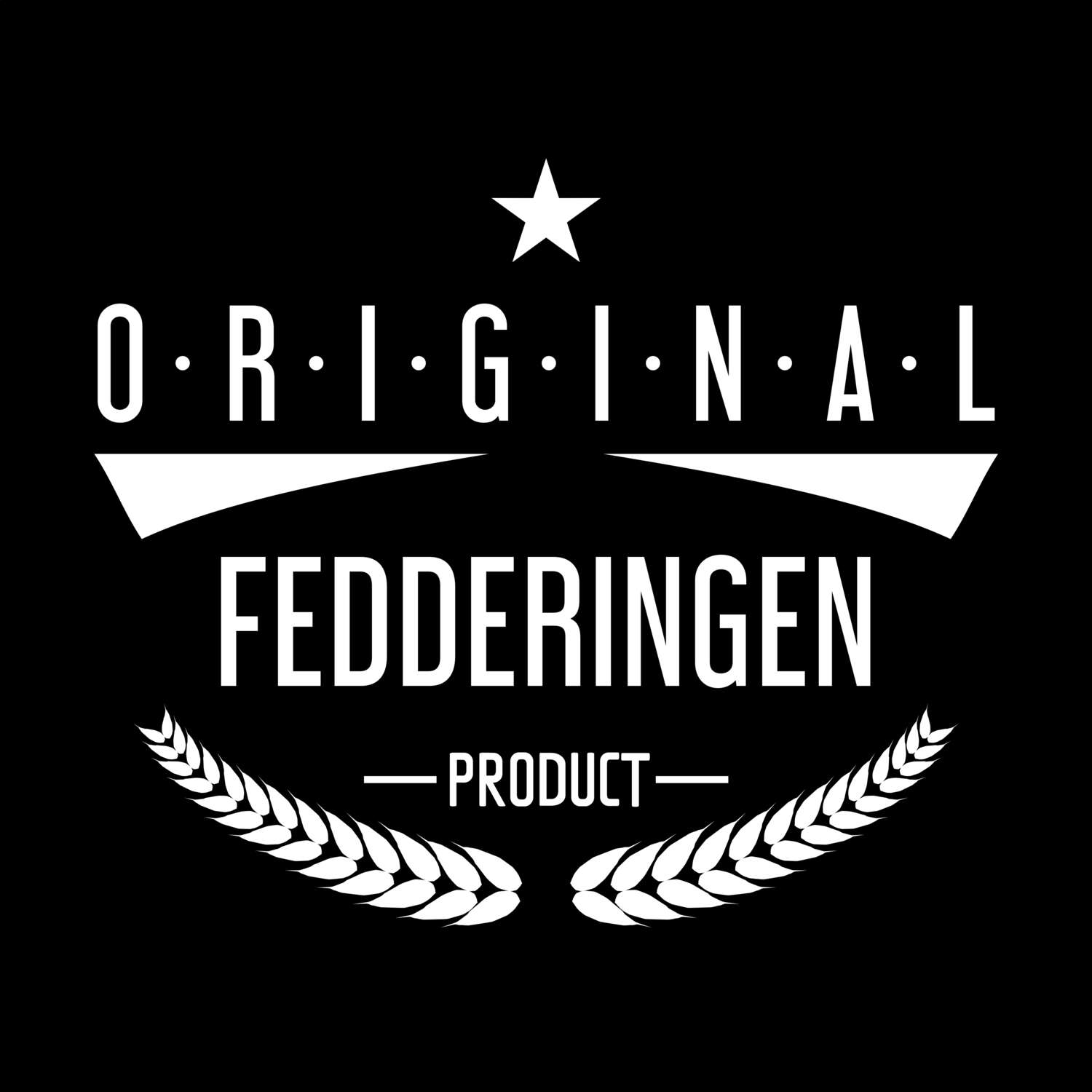 T-Shirt »Original Product« für den Ort »Fedderingen«