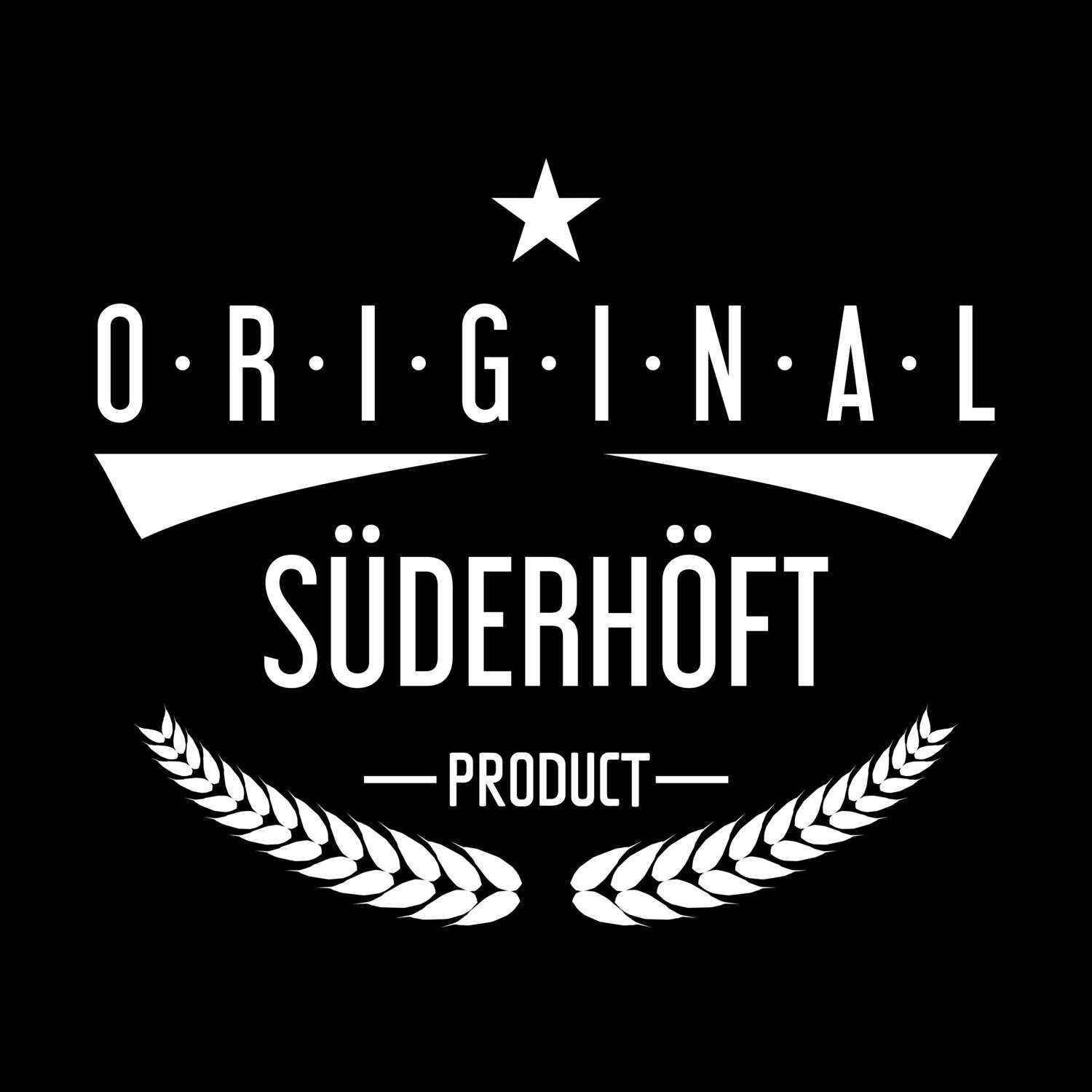 T-Shirt »Original Product« für den Ort »Süderhöft«