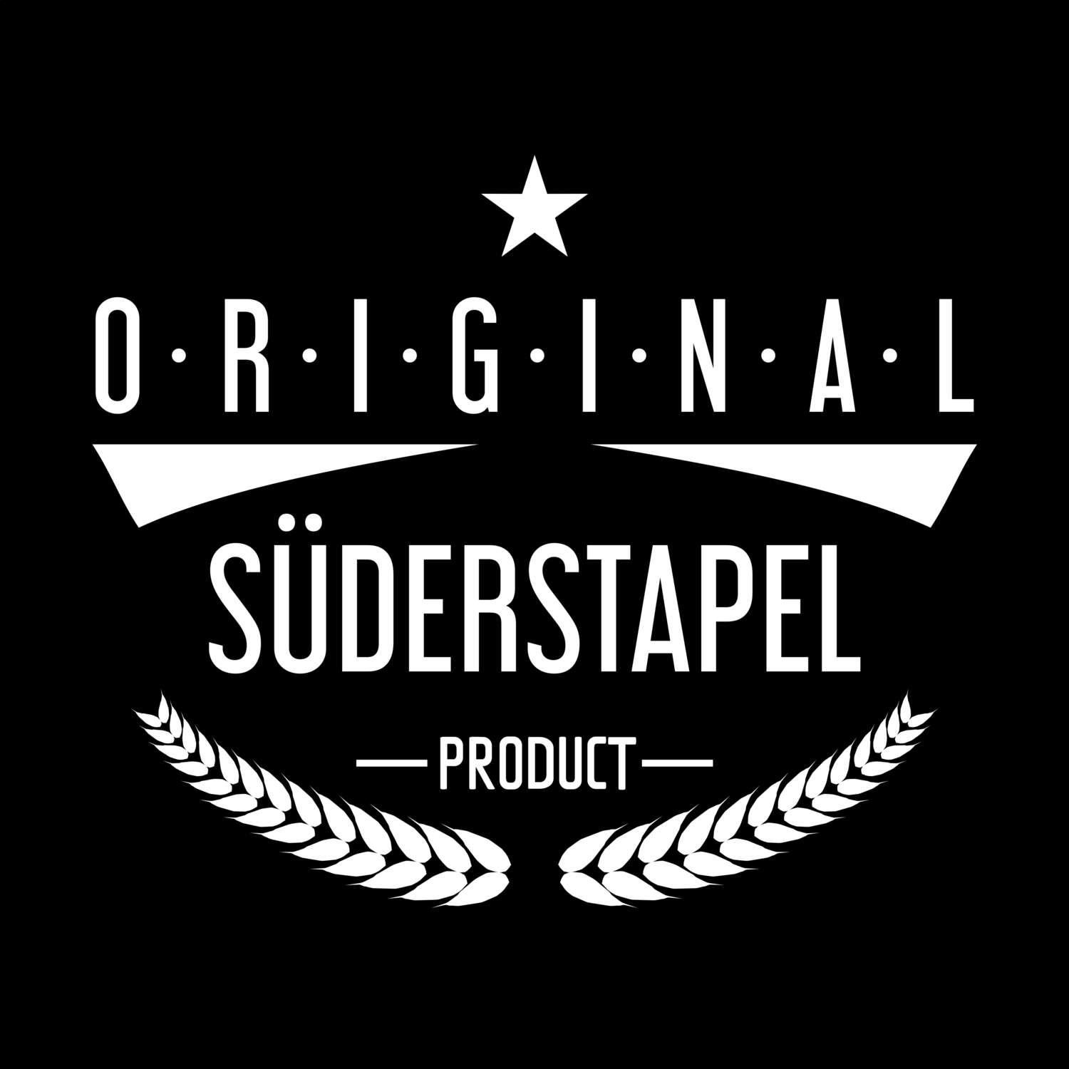 T-Shirt »Original Product« für den Ort »Süderstapel«