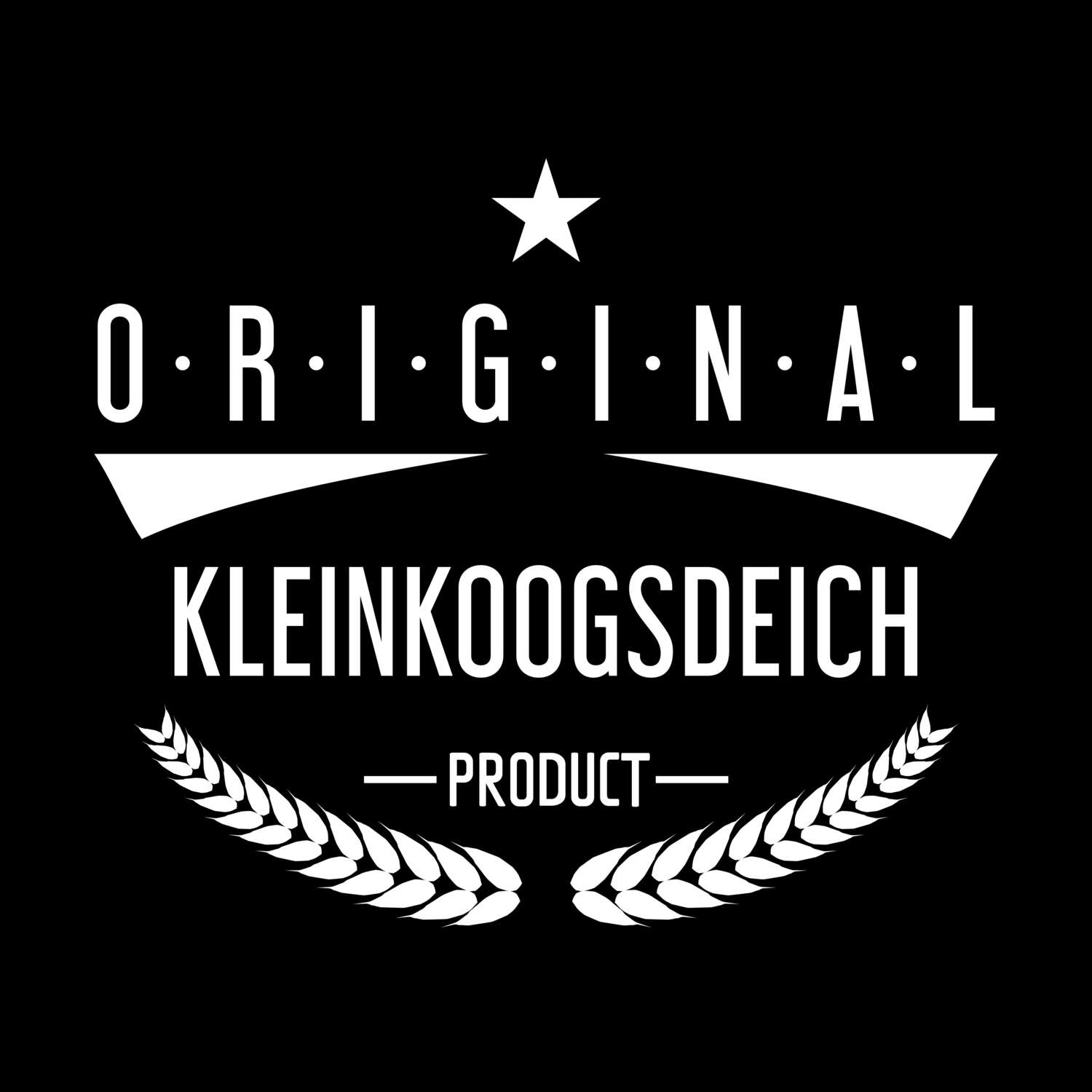 T-Shirt »Original Product« für den Ort »Kleinkoogsdeich«