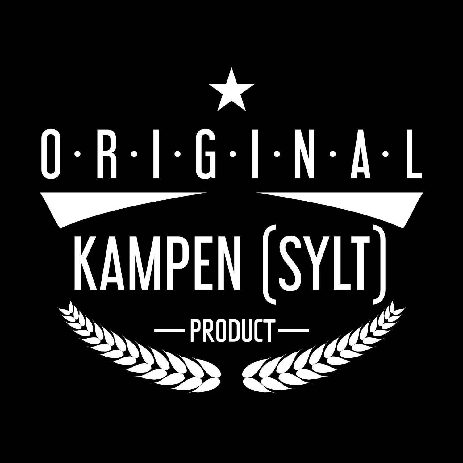 T-Shirt »Original Product« für den Ort »Kampen (Sylt)«