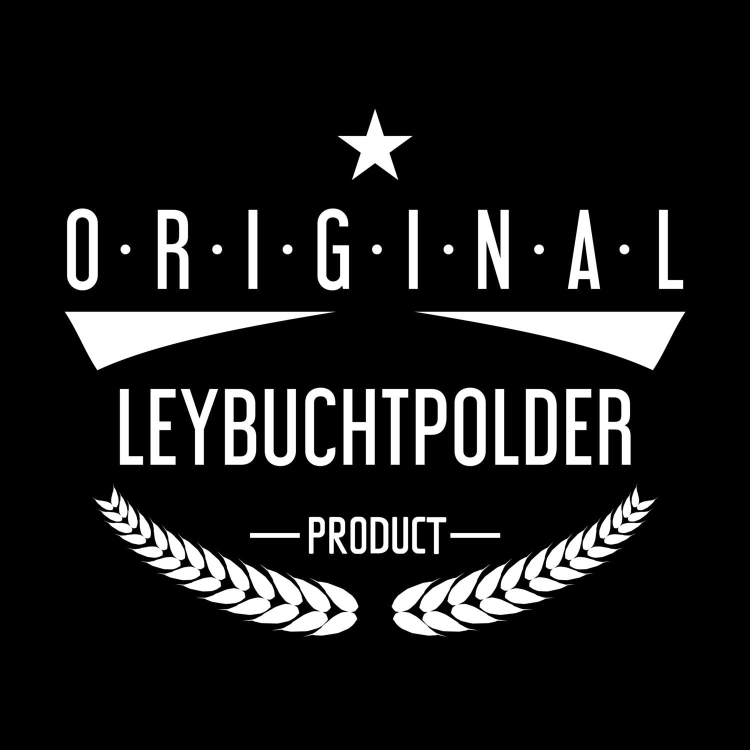 T-Shirt »Original Product« für den Ort »Leybuchtpolder«