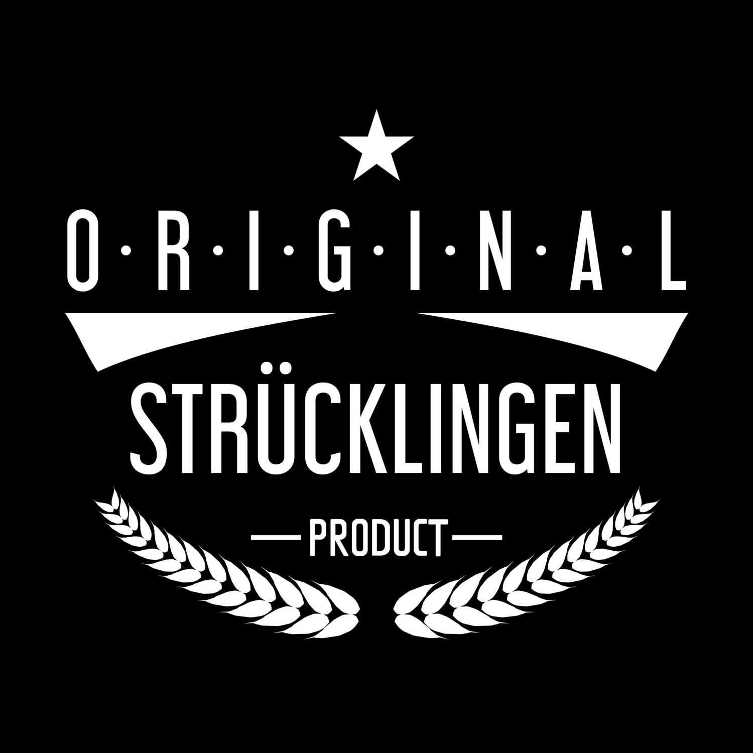 T-Shirt »Original Product« für den Ort »Strücklingen«