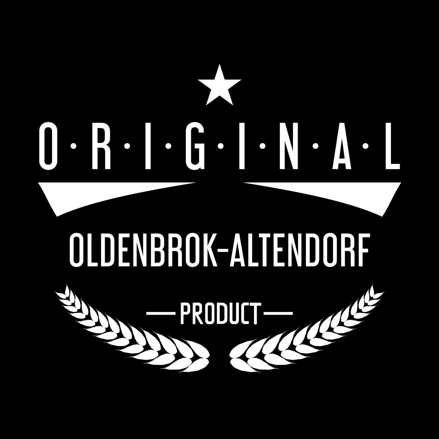 T-Shirt »Original Product« für den Ort »Oldenbrok-Altendorf«