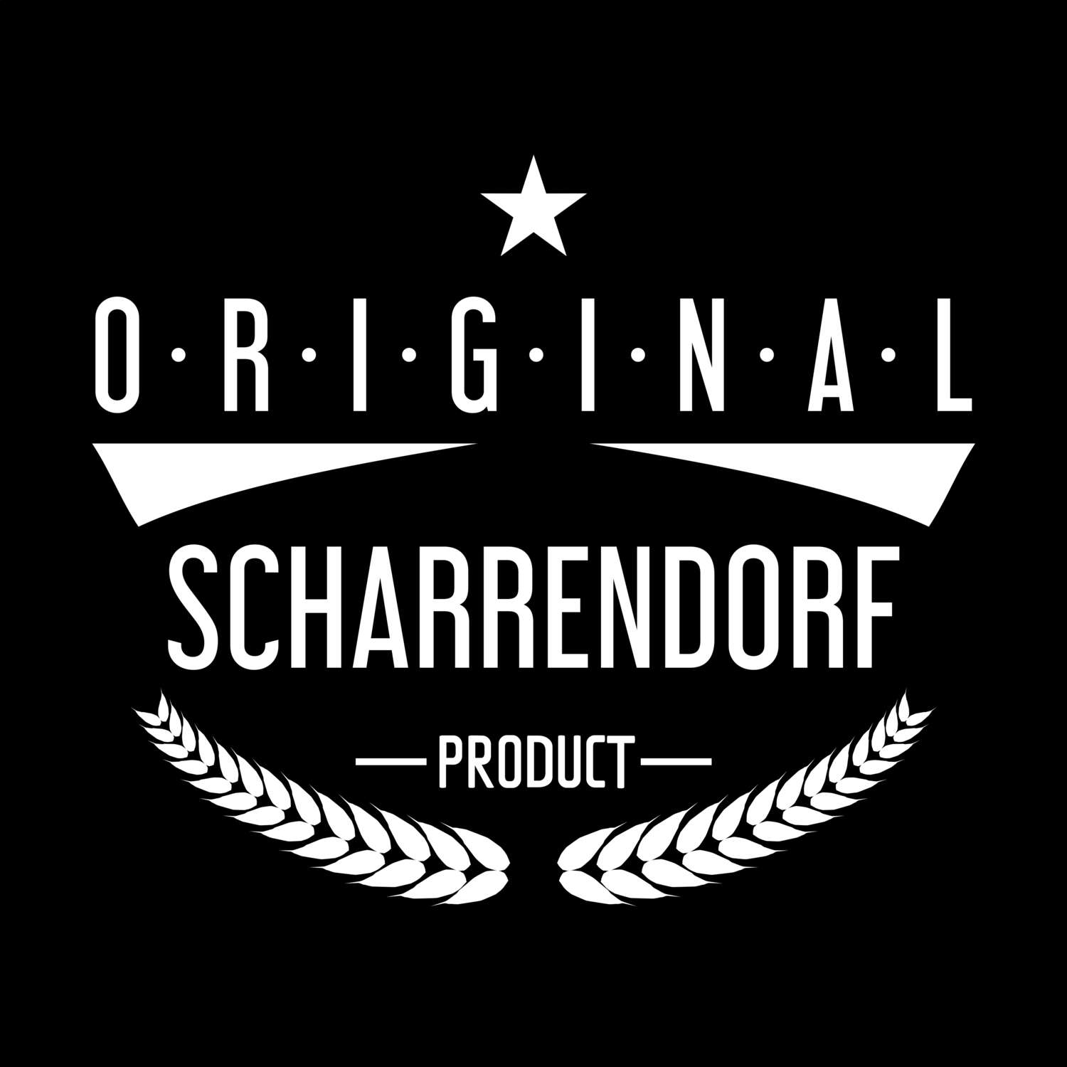 T-Shirt »Original Product« für den Ort »Scharrendorf«