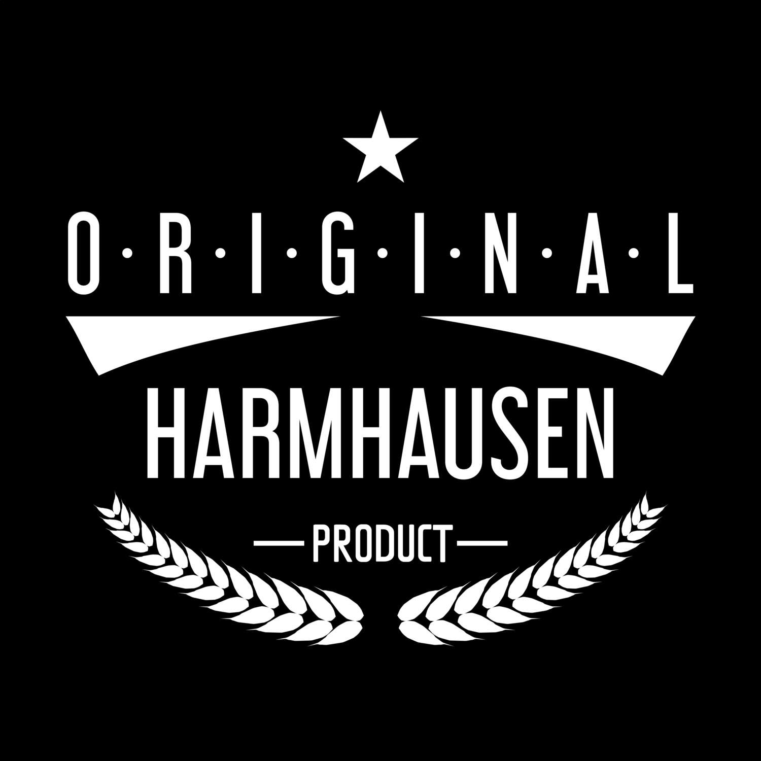 T-Shirt »Original Product« für den Ort »Harmhausen«