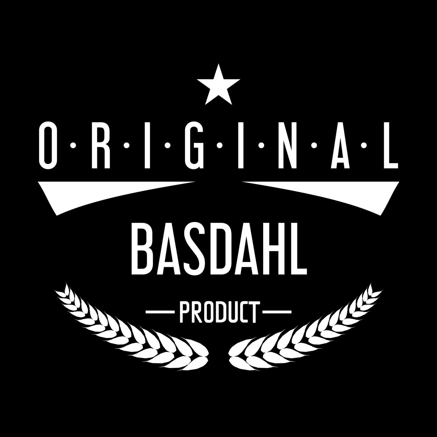 T-Shirt »Original Product« für den Ort »Basdahl«