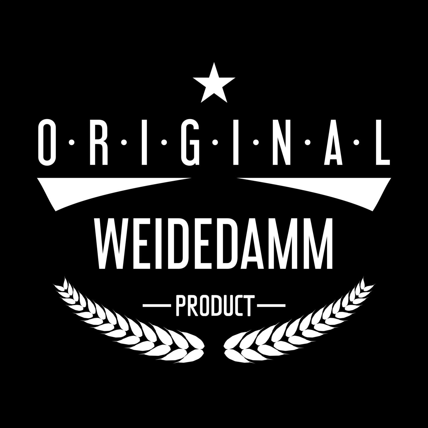 T-Shirt »Original Product« für den Ort »Weidedamm«