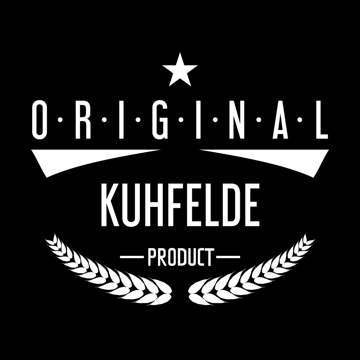 T-Shirt »Original Product« für den Ort »Kuhfelde«