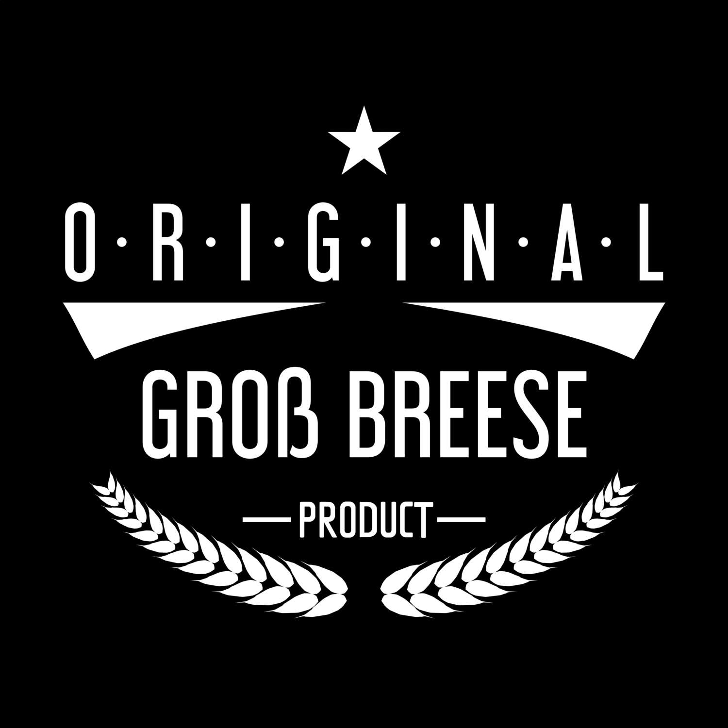 T-Shirt »Original Product« für den Ort »Groß Breese«