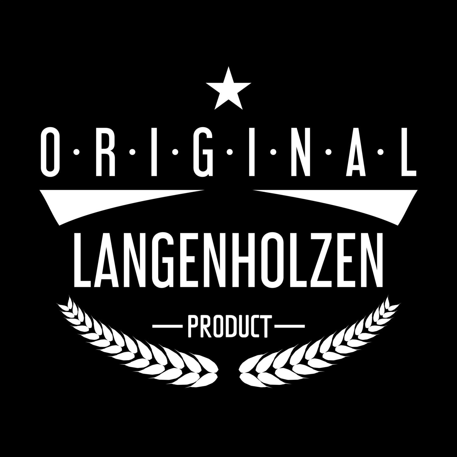 T-Shirt »Original Product« für den Ort »Langenholzen«
