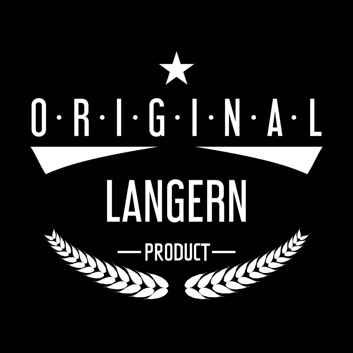 T-Shirt »Original Product« für den Ort »Langern«