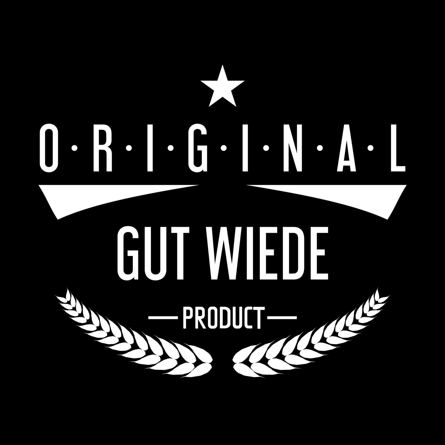 T-Shirt »Original Product« für den Ort »Gut Wiede«