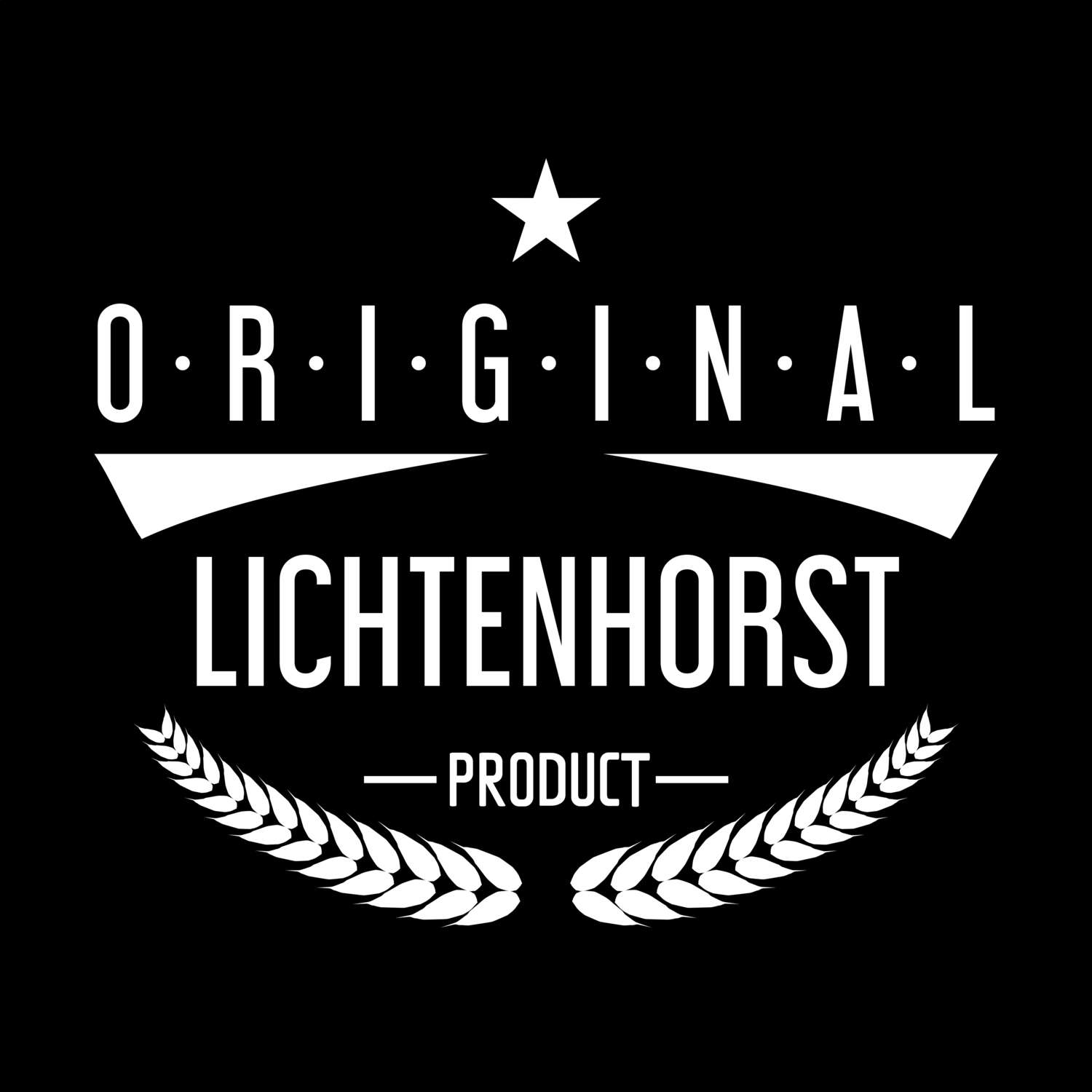 T-Shirt »Original Product« für den Ort »Lichtenhorst«