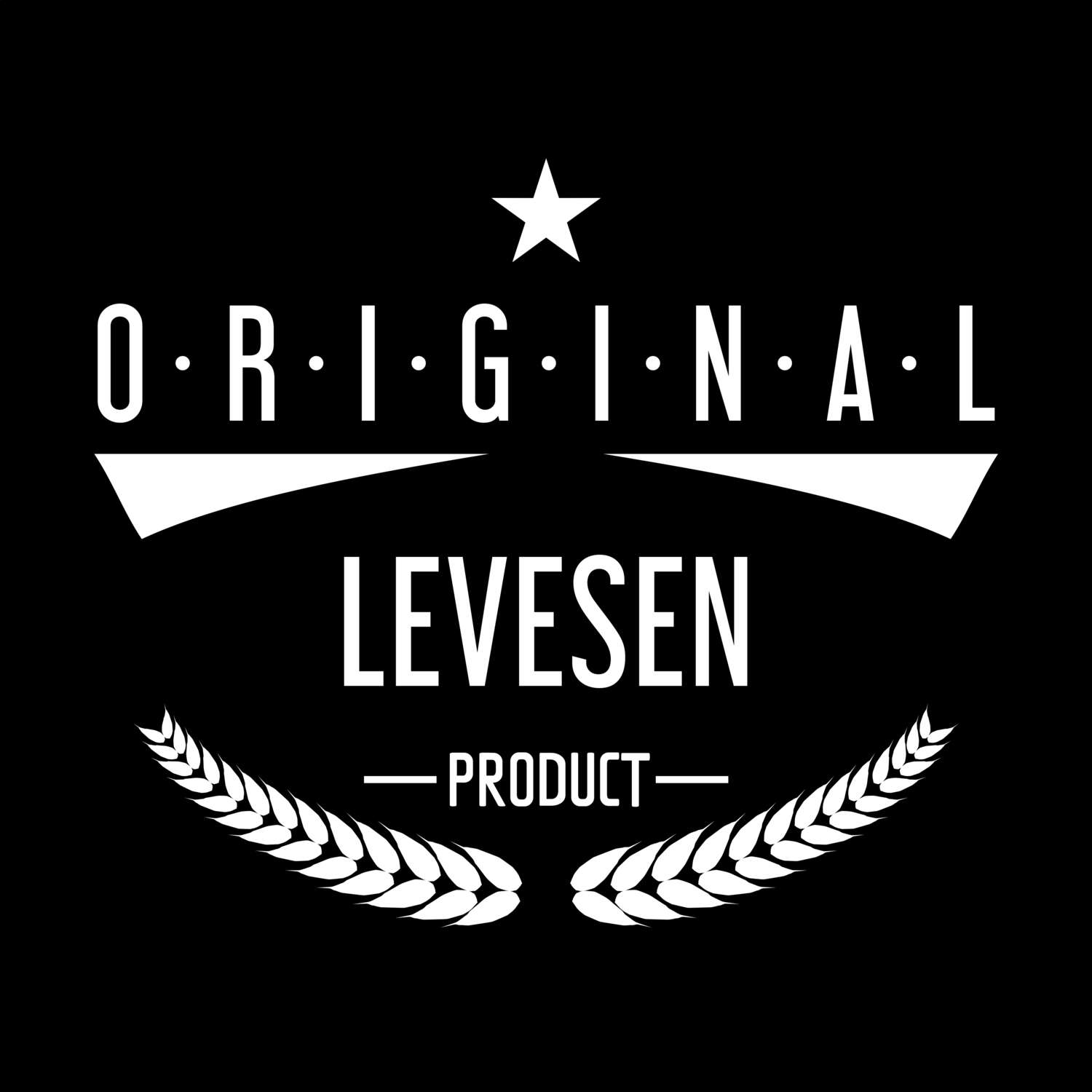 T-Shirt »Original Product« für den Ort »Levesen«