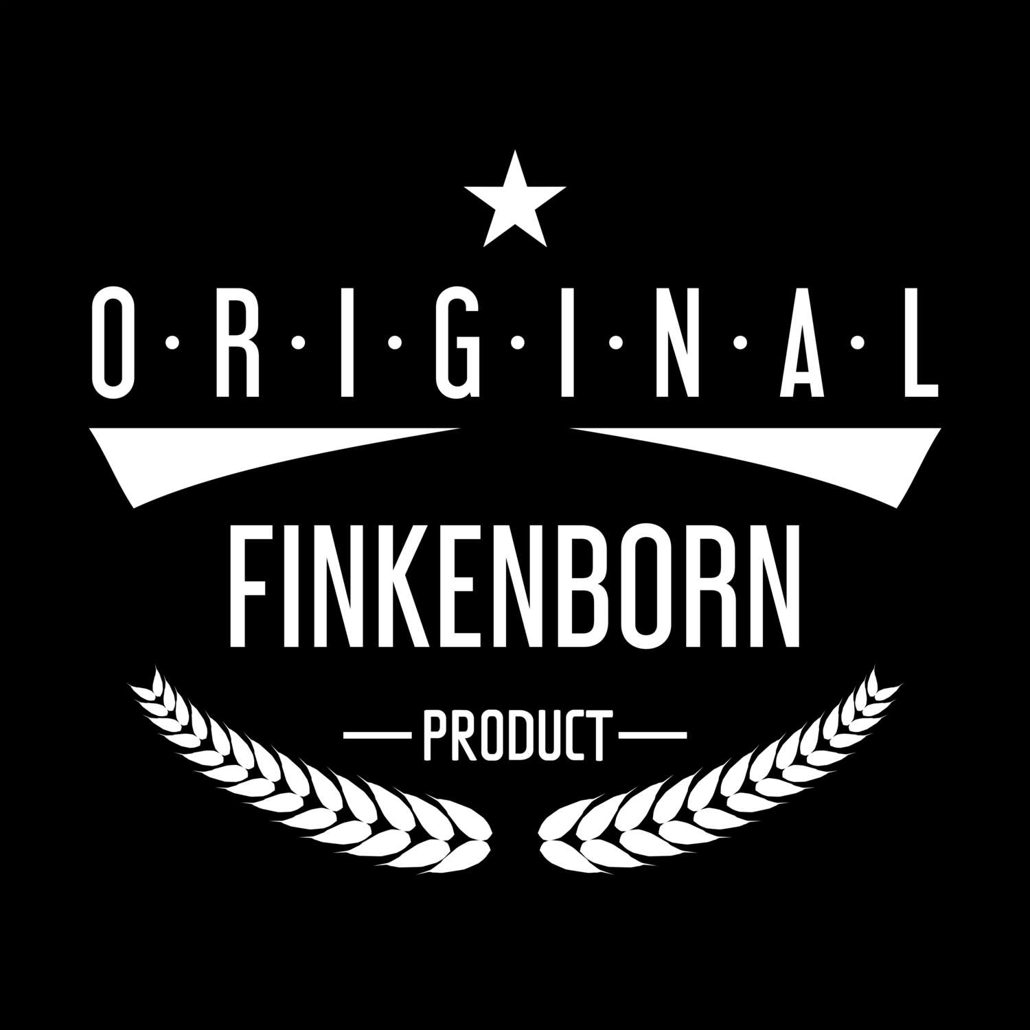 T-Shirt »Original Product« für den Ort »Finkenborn«