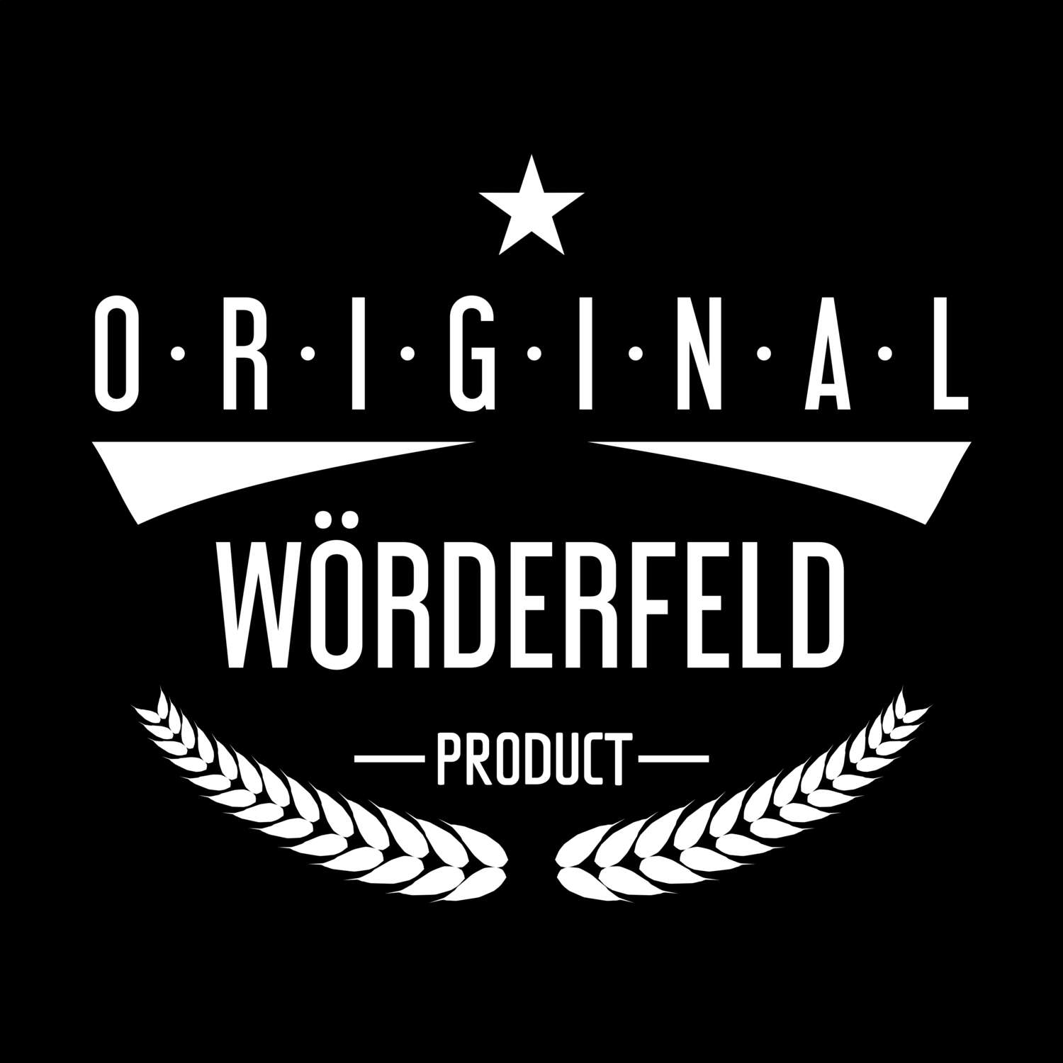 T-Shirt »Original Product« für den Ort »Wörderfeld«