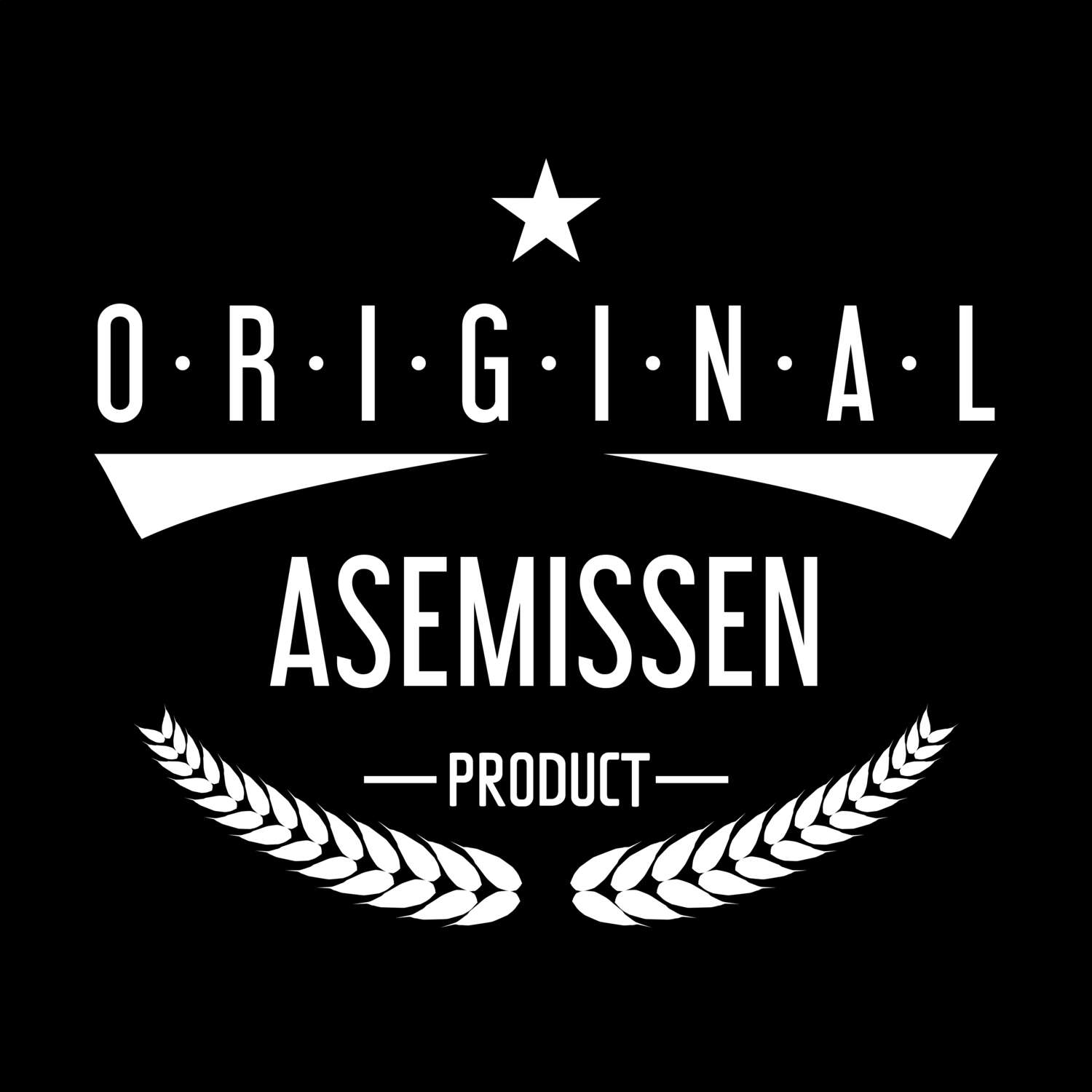 T-Shirt »Original Product« für den Ort »Asemissen«