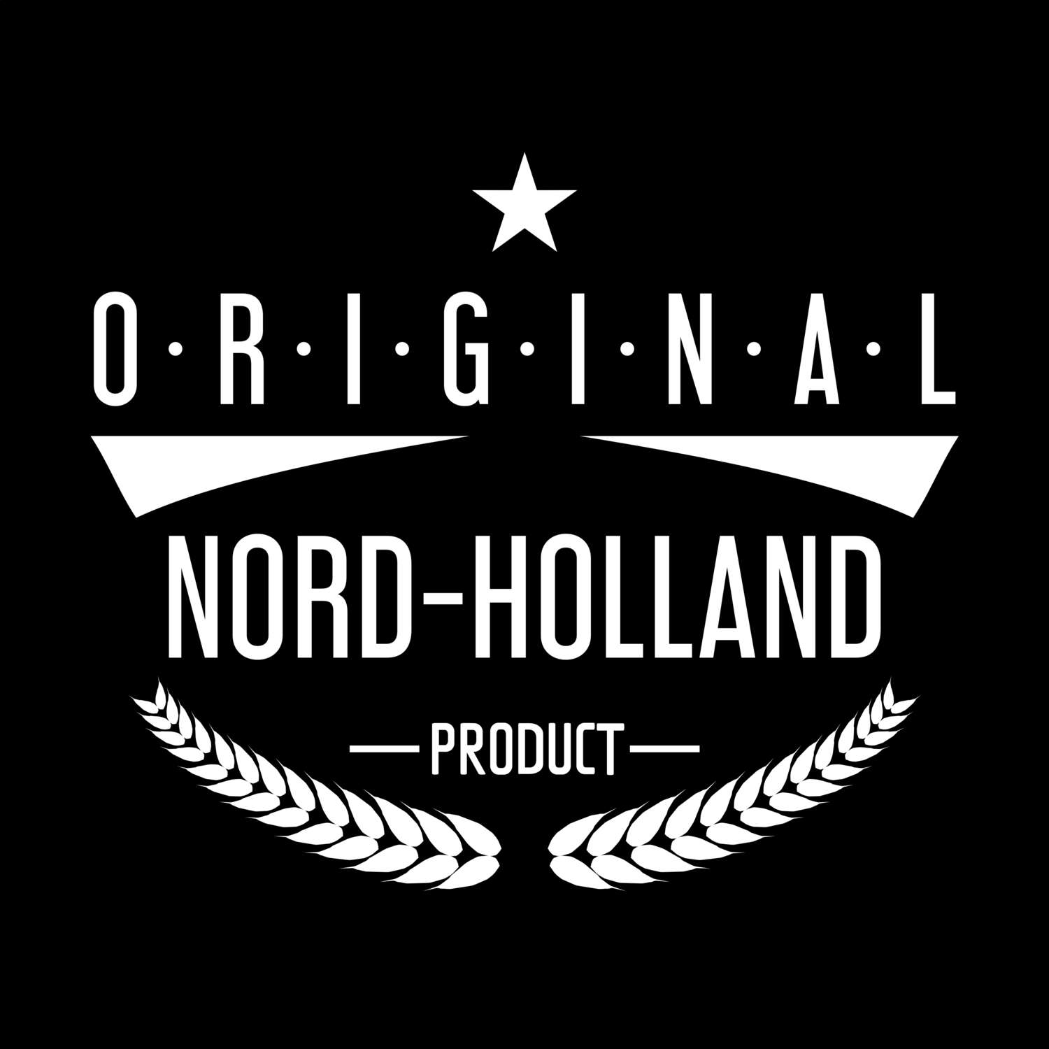 T-Shirt »Original Product« für den Ort »Nord-Holland«