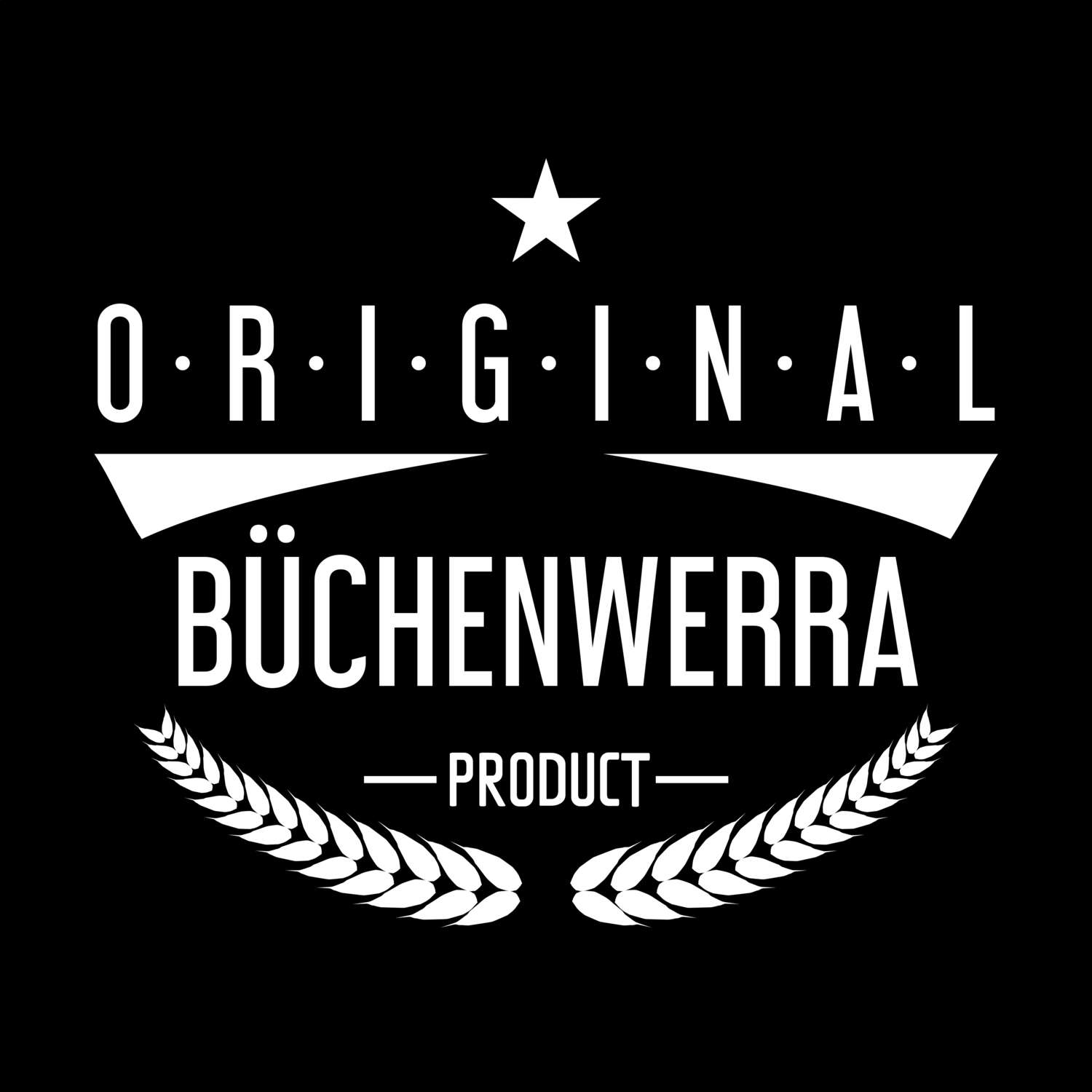 T-Shirt »Original Product« für den Ort »Büchenwerra«