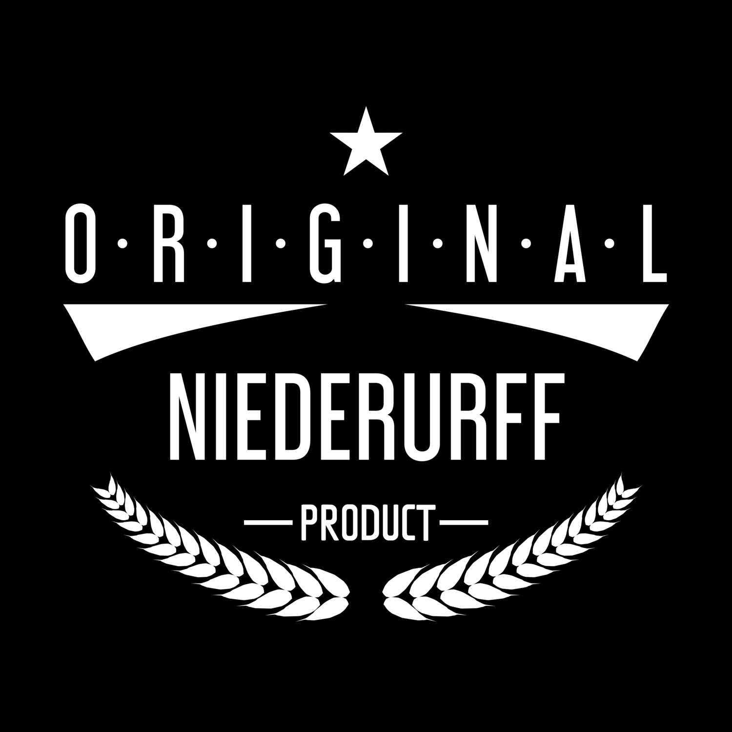 T-Shirt »Original Product« für den Ort »Niederurff«