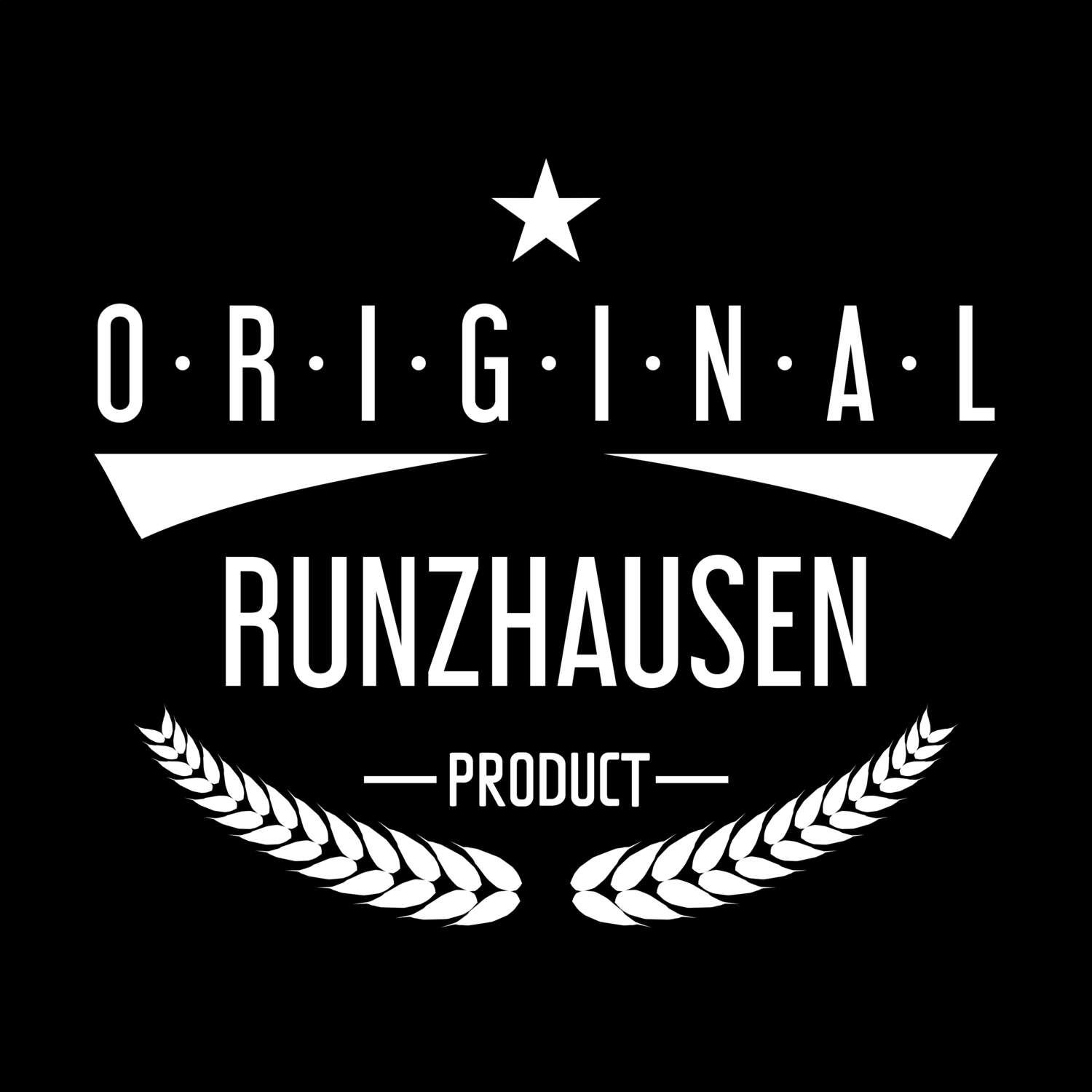 T-Shirt »Original Product« für den Ort »Runzhausen«