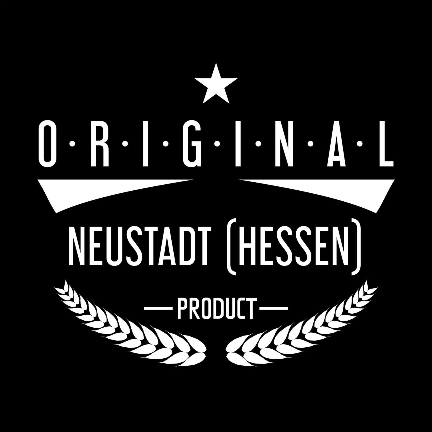 T-Shirt »Original Product« für den Ort »Neustadt (Hessen)«