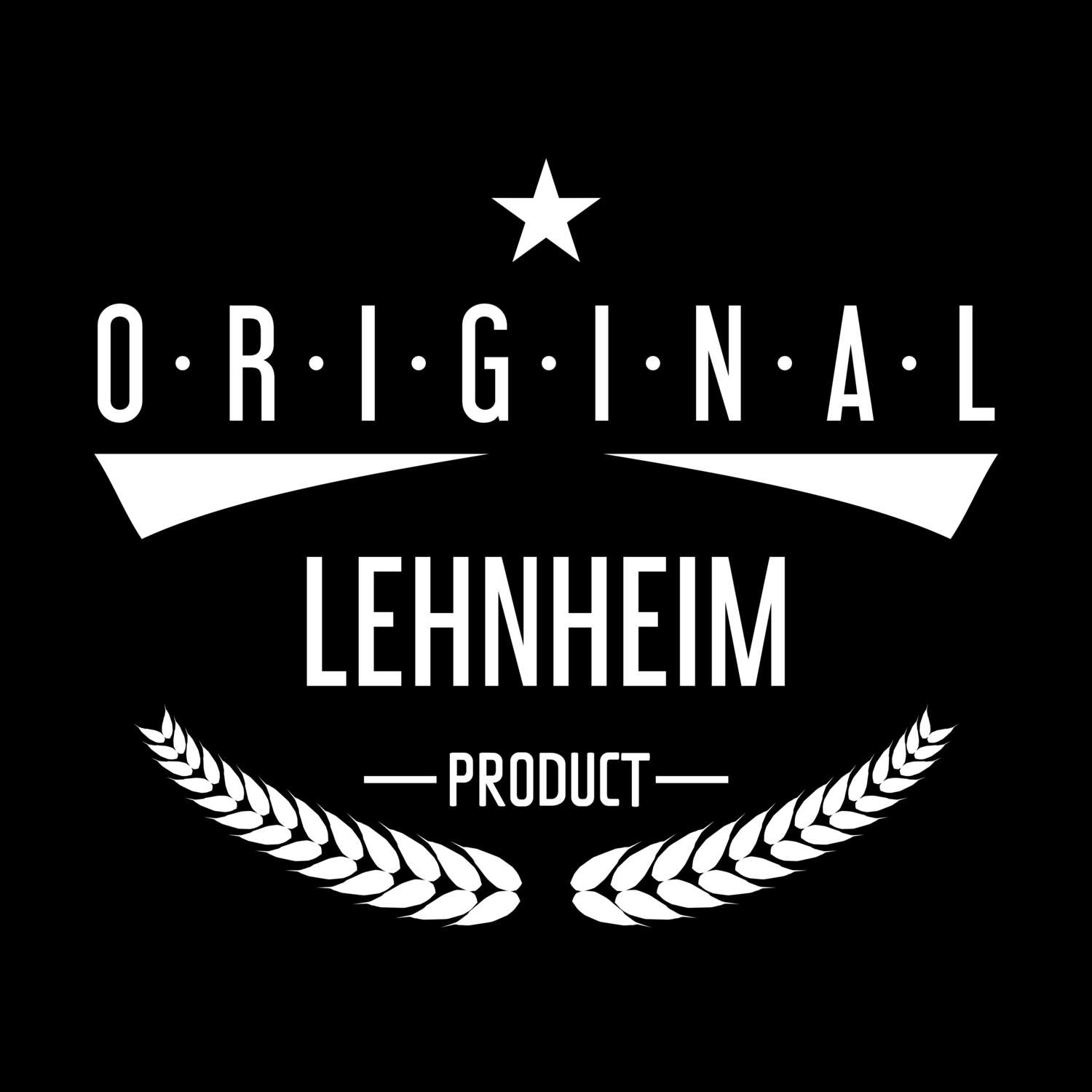 T-Shirt »Original Product« für den Ort »Lehnheim«