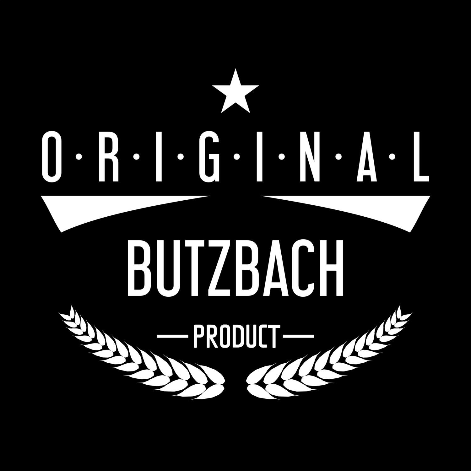 T-Shirt »Original Product« für den Ort »Butzbach«