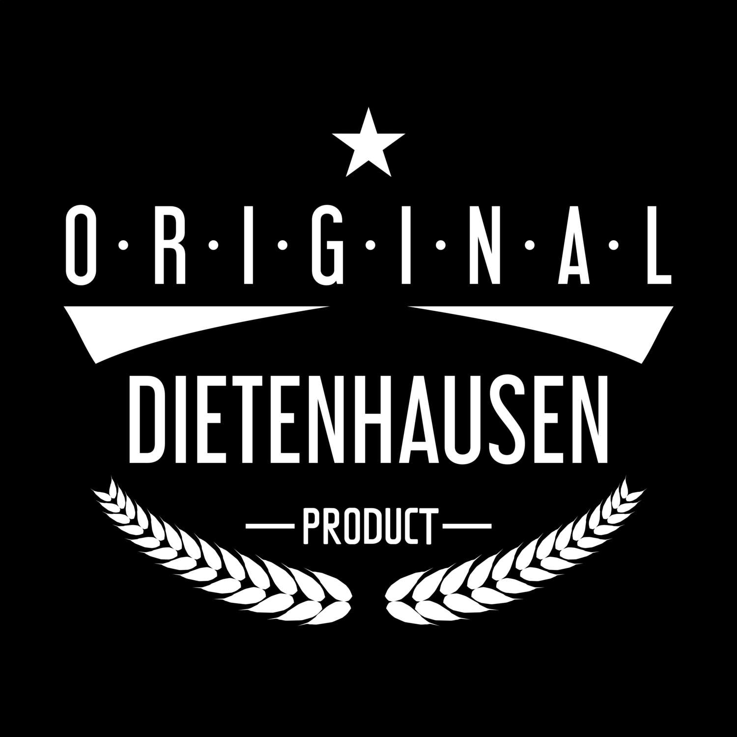 T-Shirt »Original Product« für den Ort »Dietenhausen«