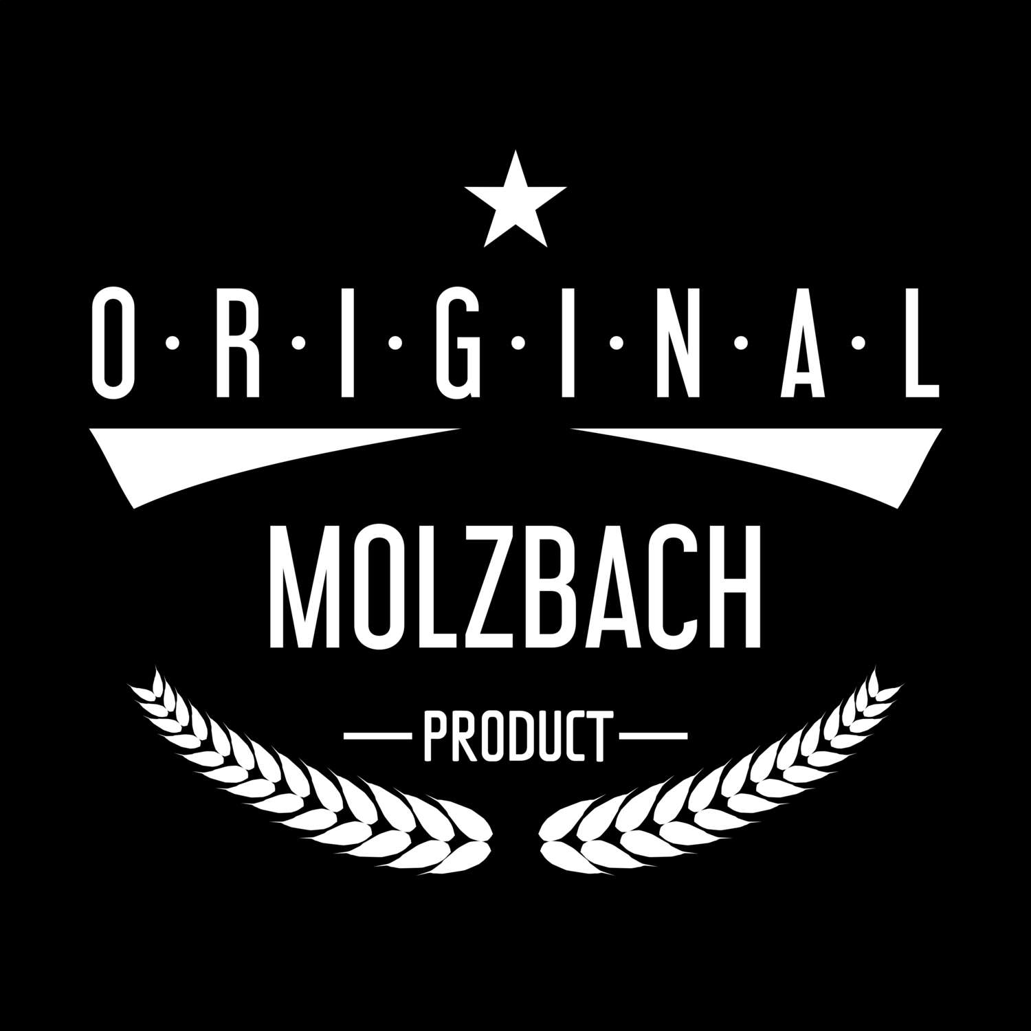 T-Shirt »Original Product« für den Ort »Molzbach«