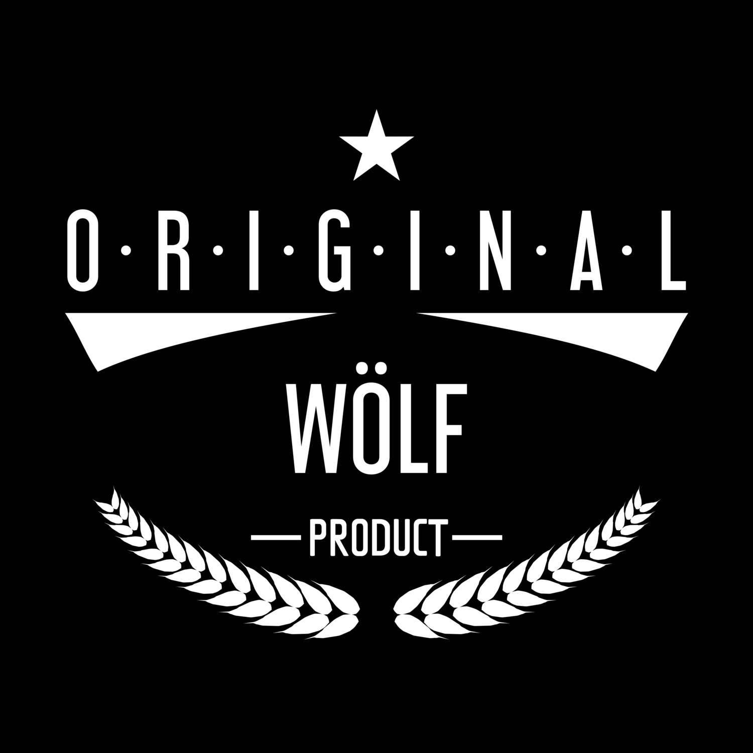 T-Shirt »Original Product« für den Ort »Wölf«