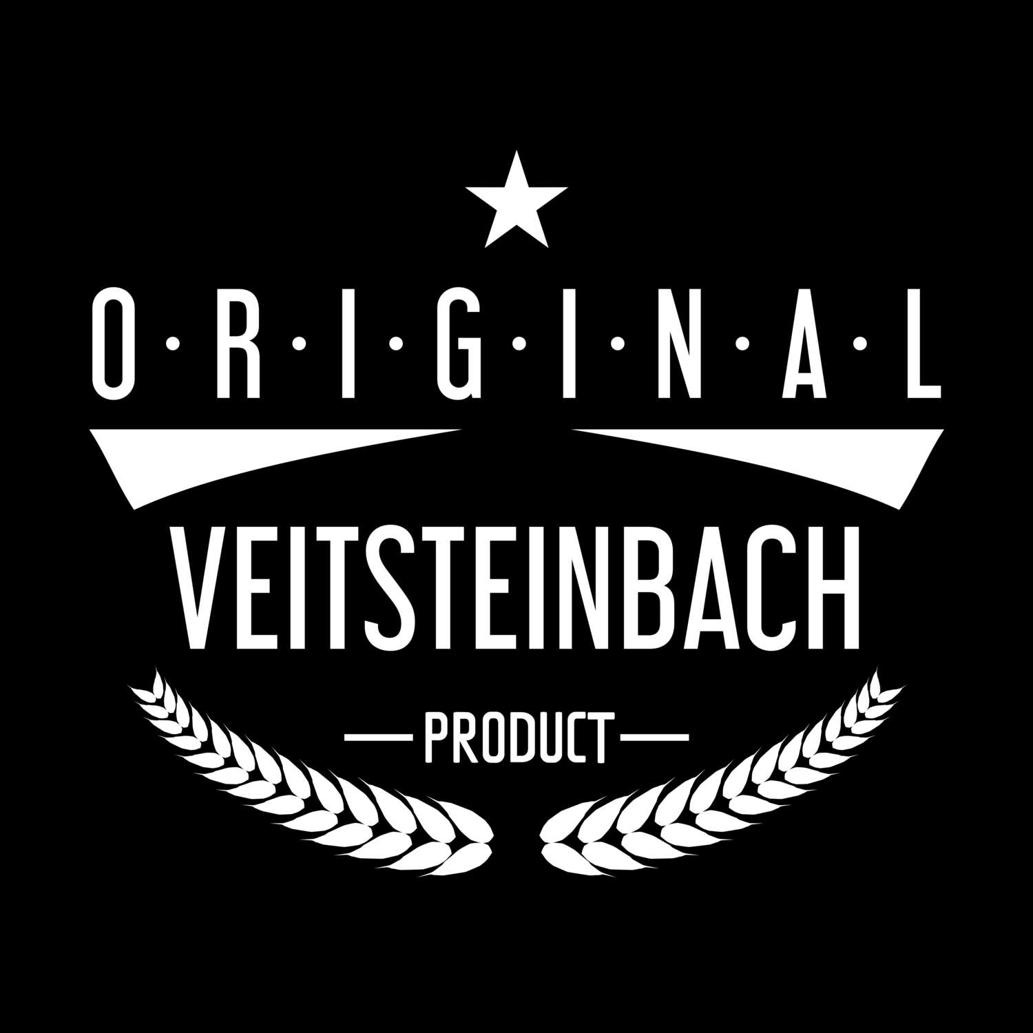 T-Shirt »Original Product« für den Ort »Veitsteinbach«