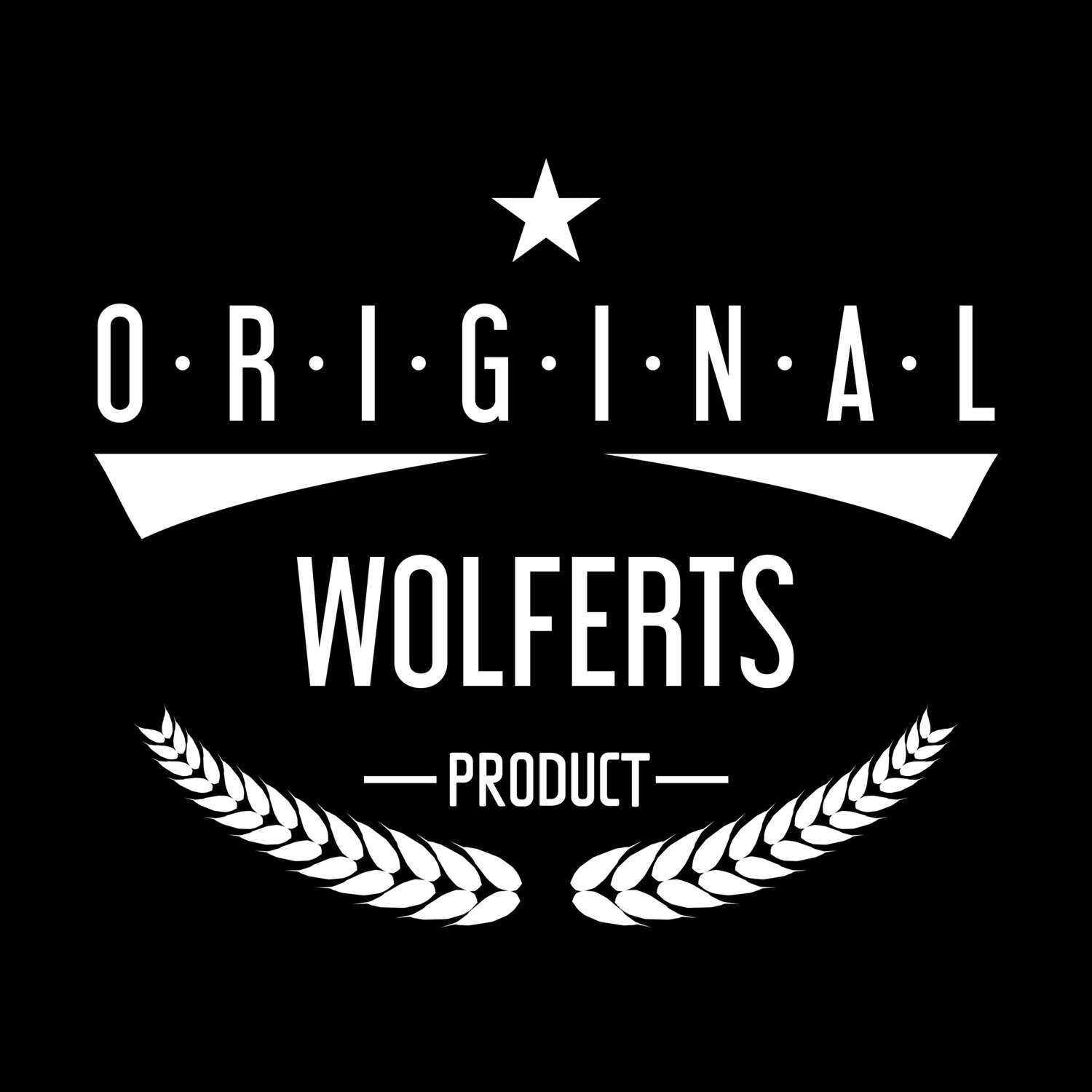 T-Shirt »Original Product« für den Ort »Wolferts«