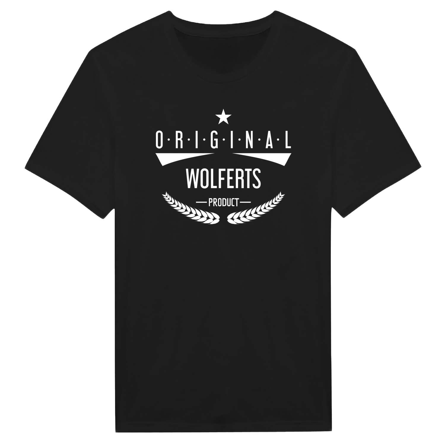 T-Shirt »Original Product« für den Ort »Wolferts«