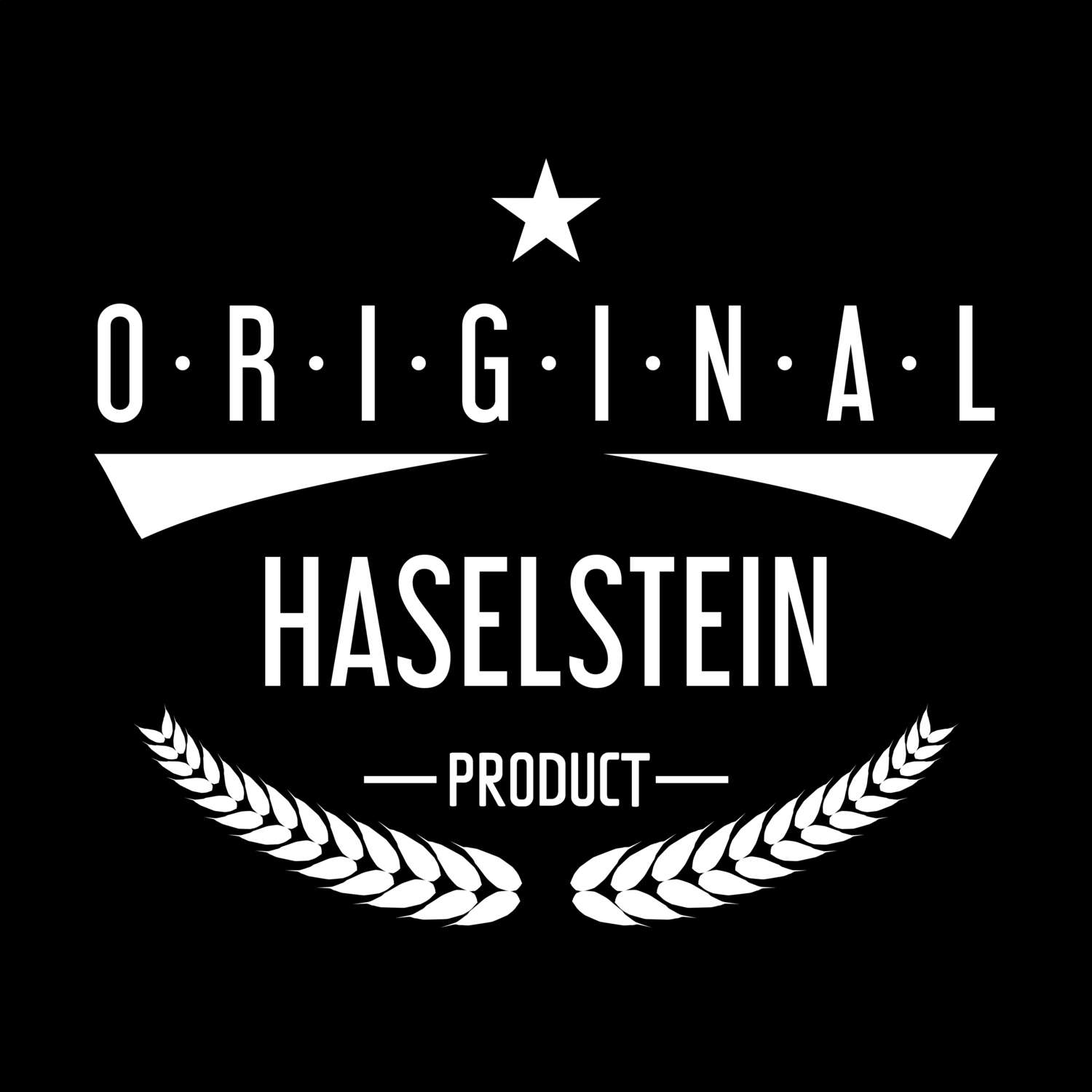 T-Shirt »Original Product« für den Ort »Haselstein«