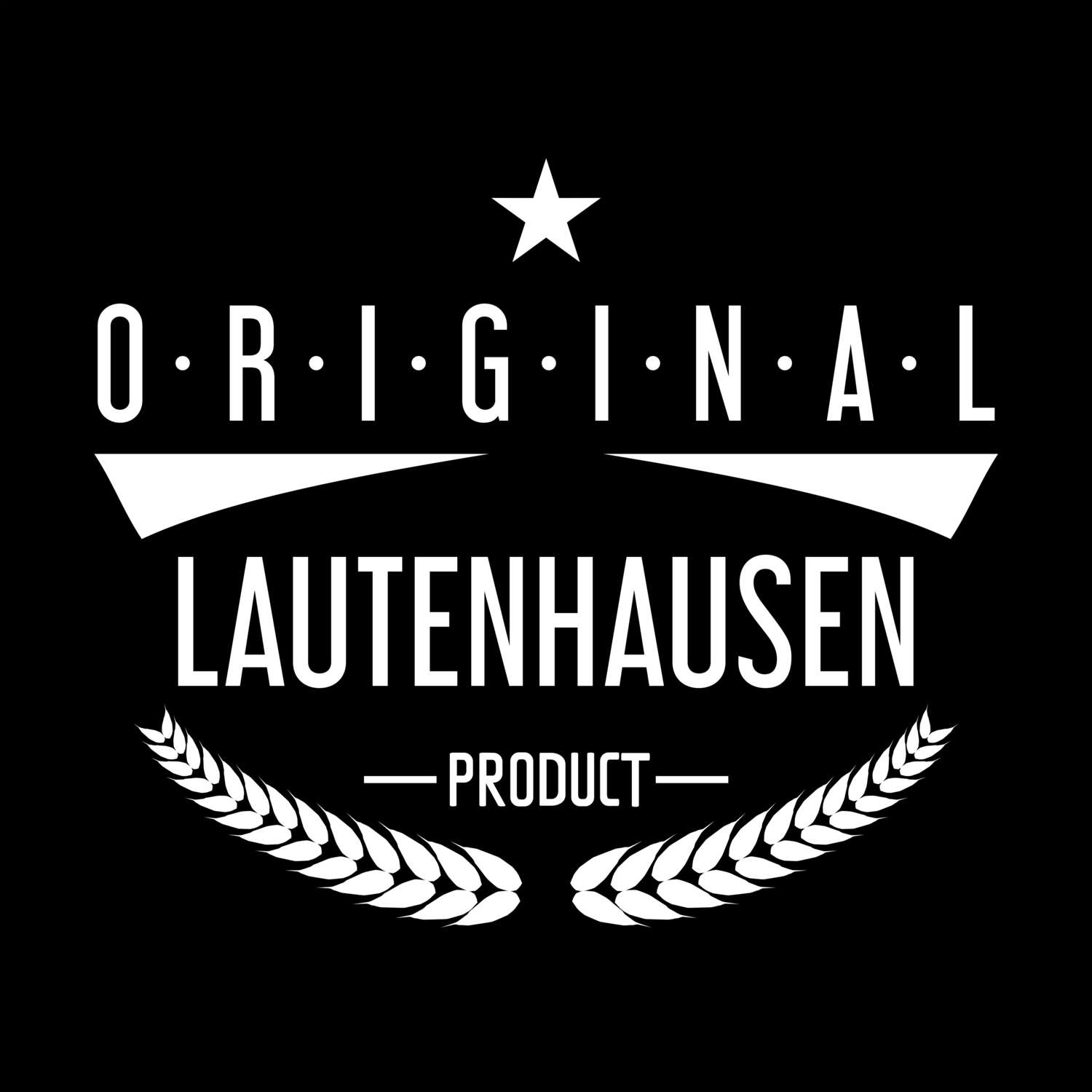 T-Shirt »Original Product« für den Ort »Lautenhausen«