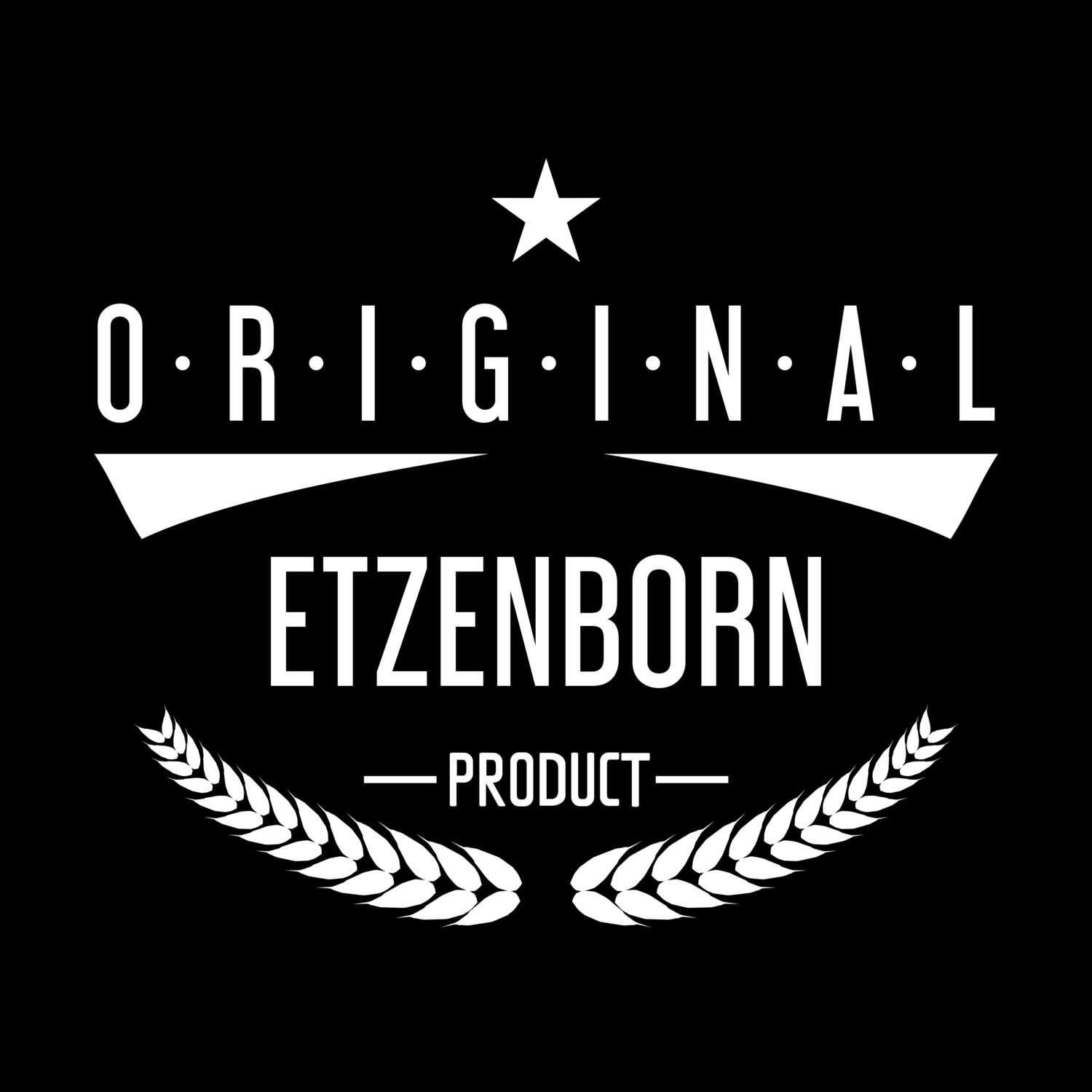 T-Shirt »Original Product« für den Ort »Etzenborn«