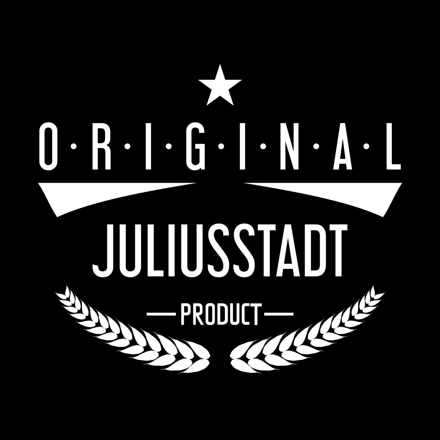 T-Shirt »Original Product« für den Ort »Juliusstadt«