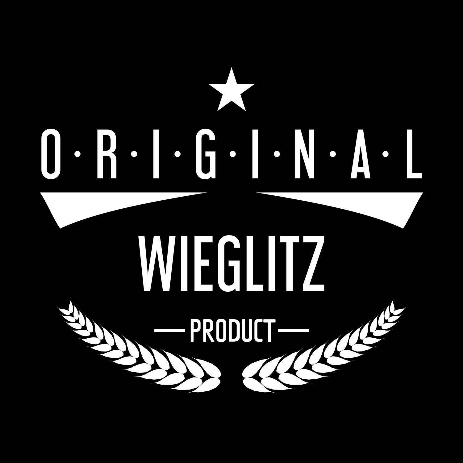 T-Shirt »Original Product« für den Ort »Wieglitz«