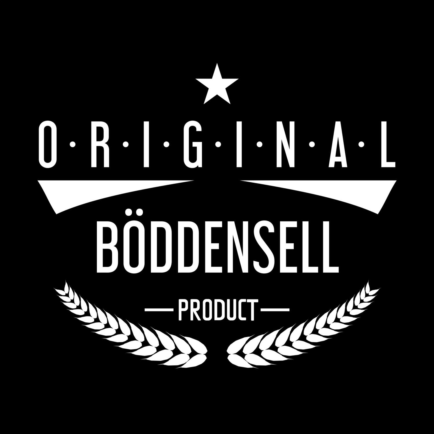 T-Shirt »Original Product« für den Ort »Böddensell«