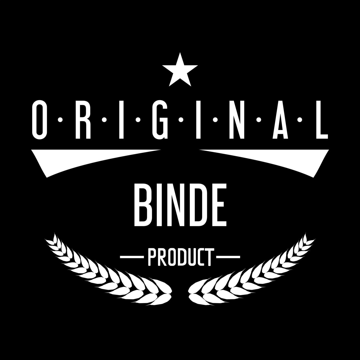 T-Shirt »Original Product« für den Ort »Binde«