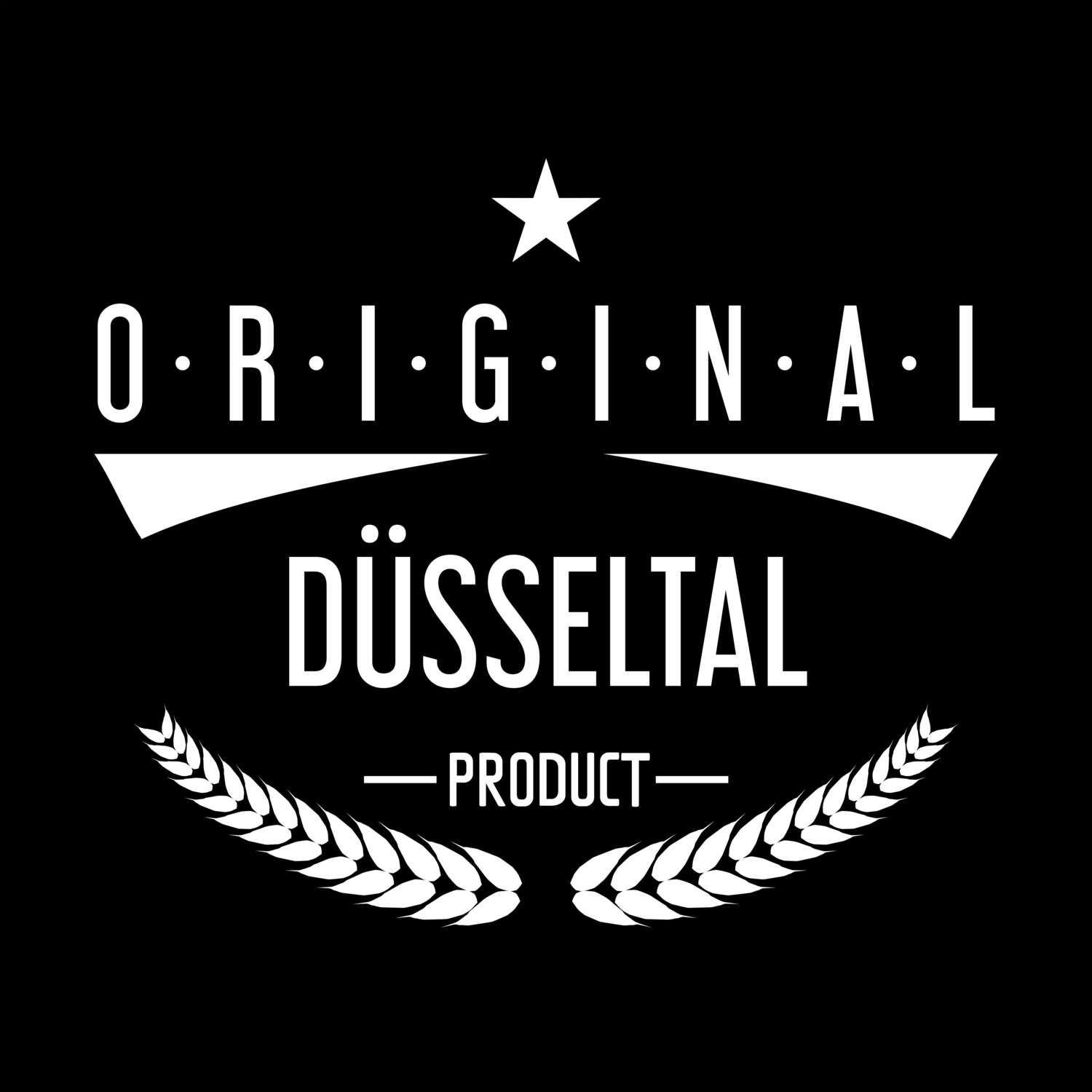 T-Shirt »Original Product« für den Ort »Düsseltal«