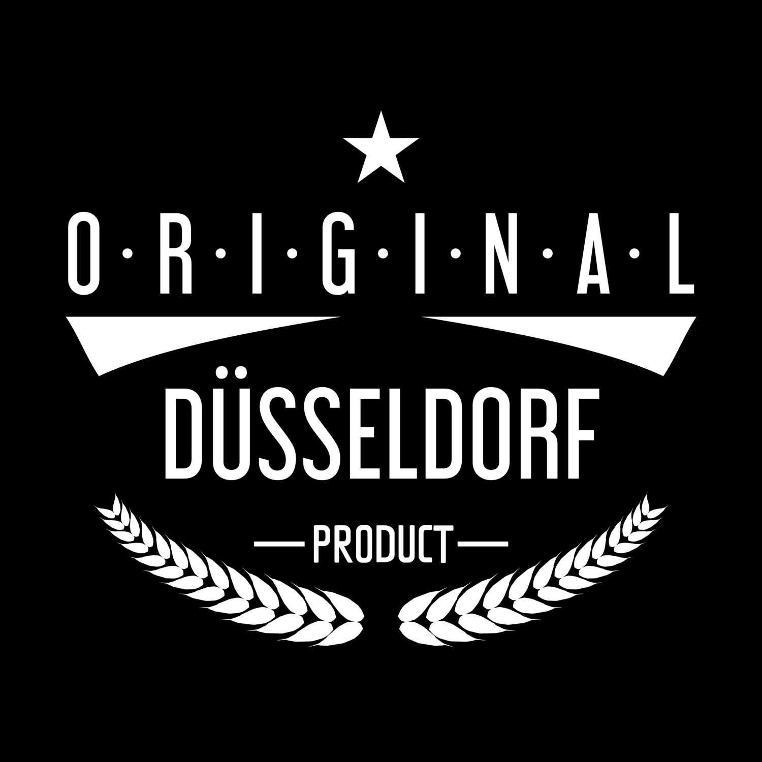 T-Shirt »Original Product« für den Ort »Düsseldorf«