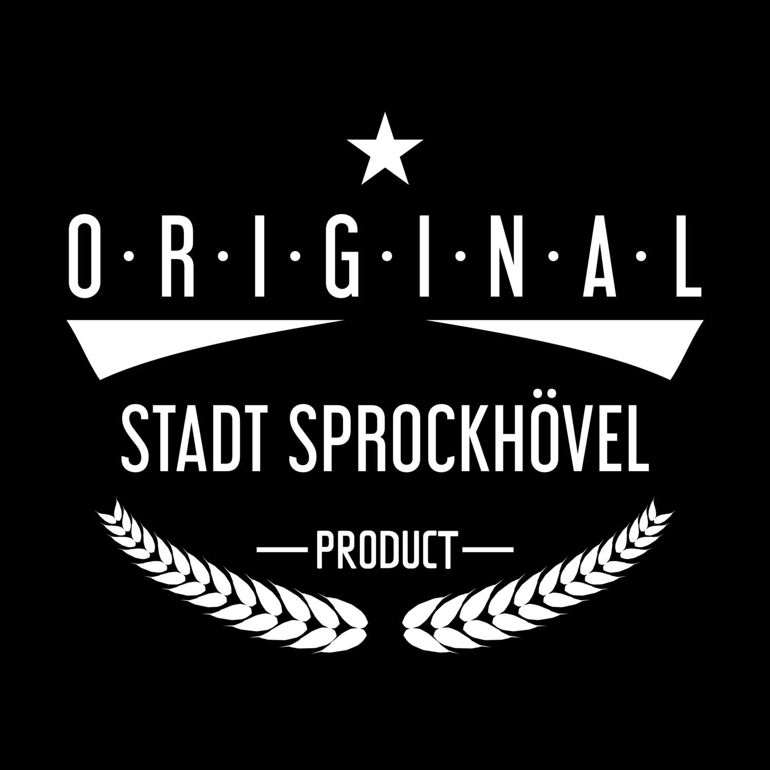 T-Shirt »Original Product« für den Ort »Stadt Sprockhövel«