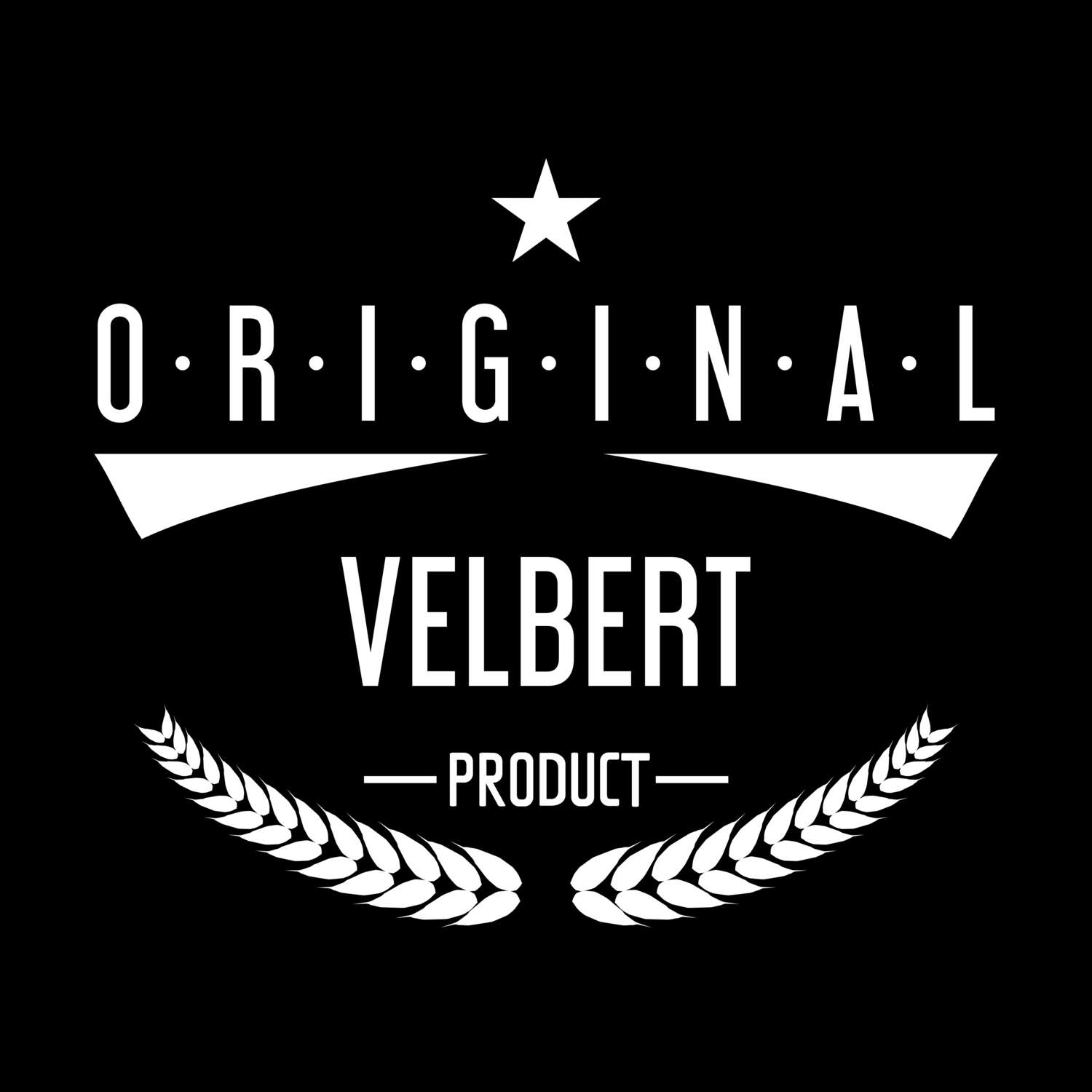 T-Shirt »Original Product« für den Ort »Velbert«